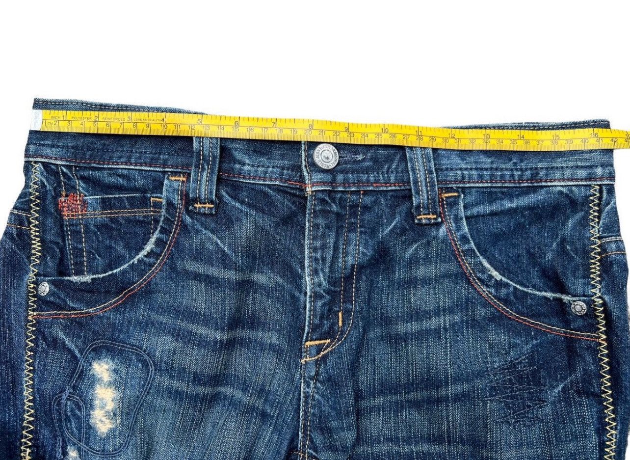 Japanese Brand Georgia Distressed Straight Cut Rusty Denim Jeans 33x32 Size US 33 - 9 Thumbnail