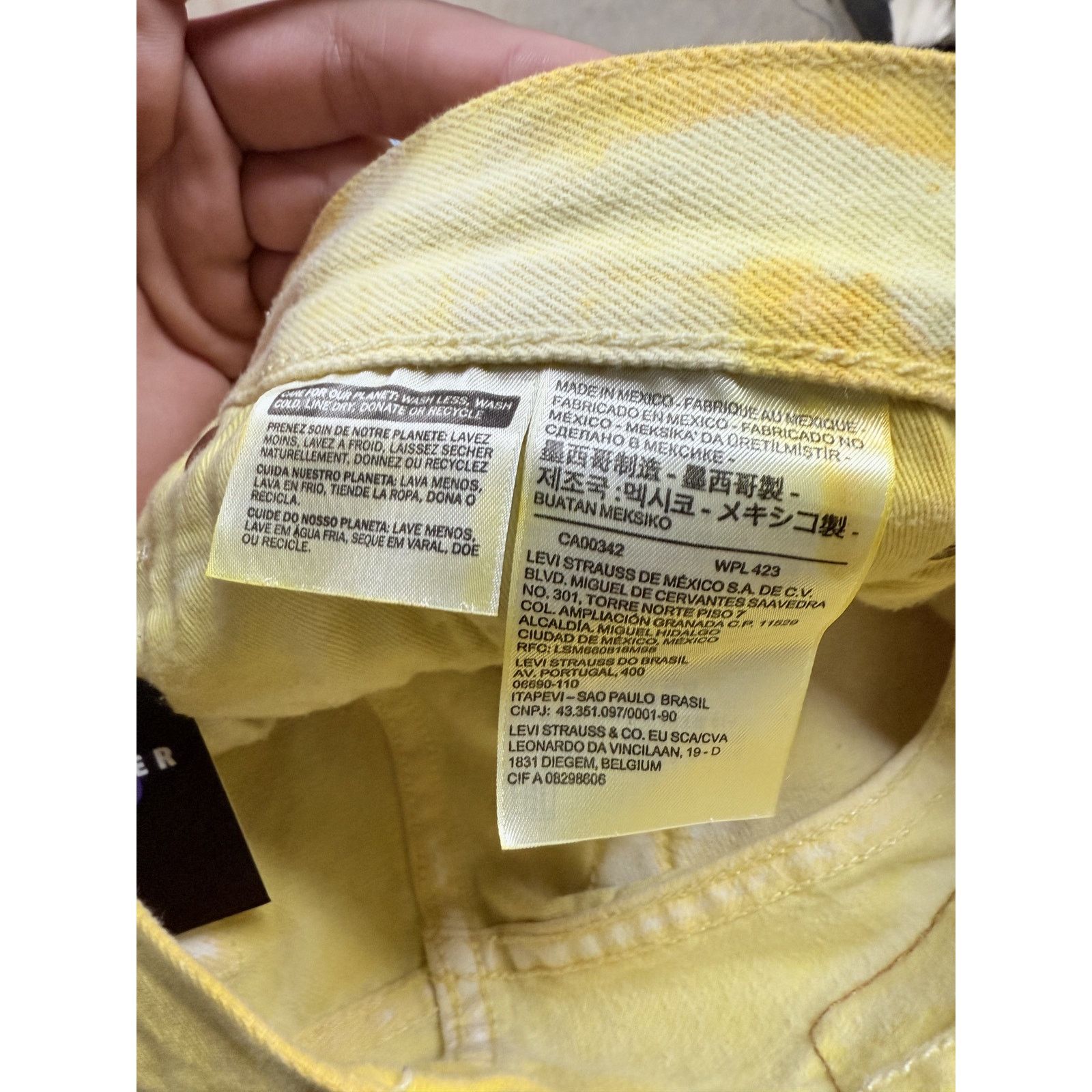 DENIM TEARS Denim Tears BSTROY Jeans Yellow Pink Used 31 Size US 31 - 3 Thumbnail