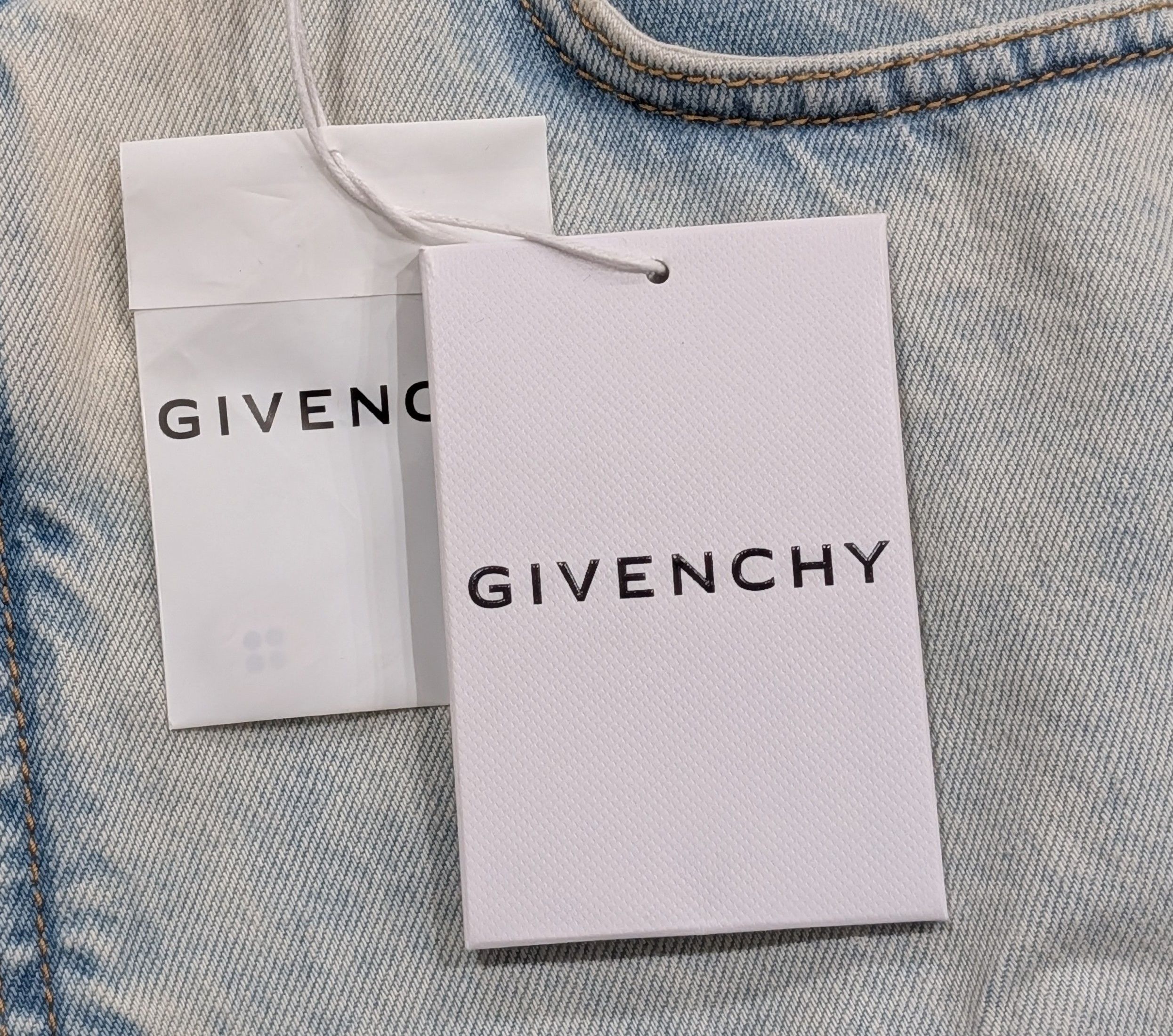 Givenchy GIVENCHY Bleach-Wash Cotton Denim Shorts Pale Blue 38 Size US 38 / EU 54 - 9 Thumbnail