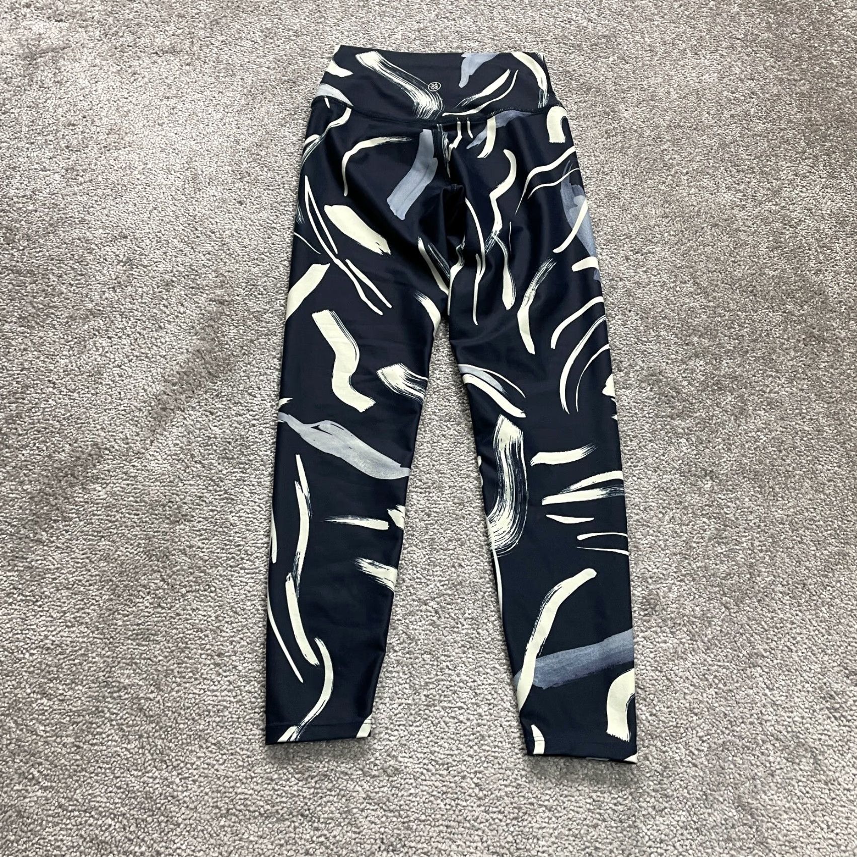 Vintage VINTAGE? (No) Sage Compression Active Leggings Womens XS Multi Geometric Athletic Gym 20x23 Size 26" / US 2 / IT 38 - 2 Thumbnail