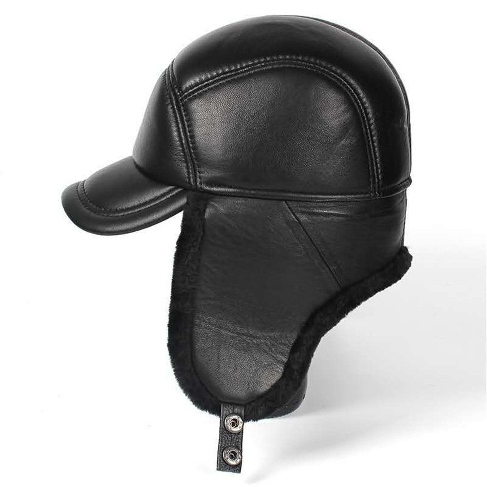 Japanese Brand × Vintage Genuine leather bomber hat Size ONE SIZE - 1 Thumbnail