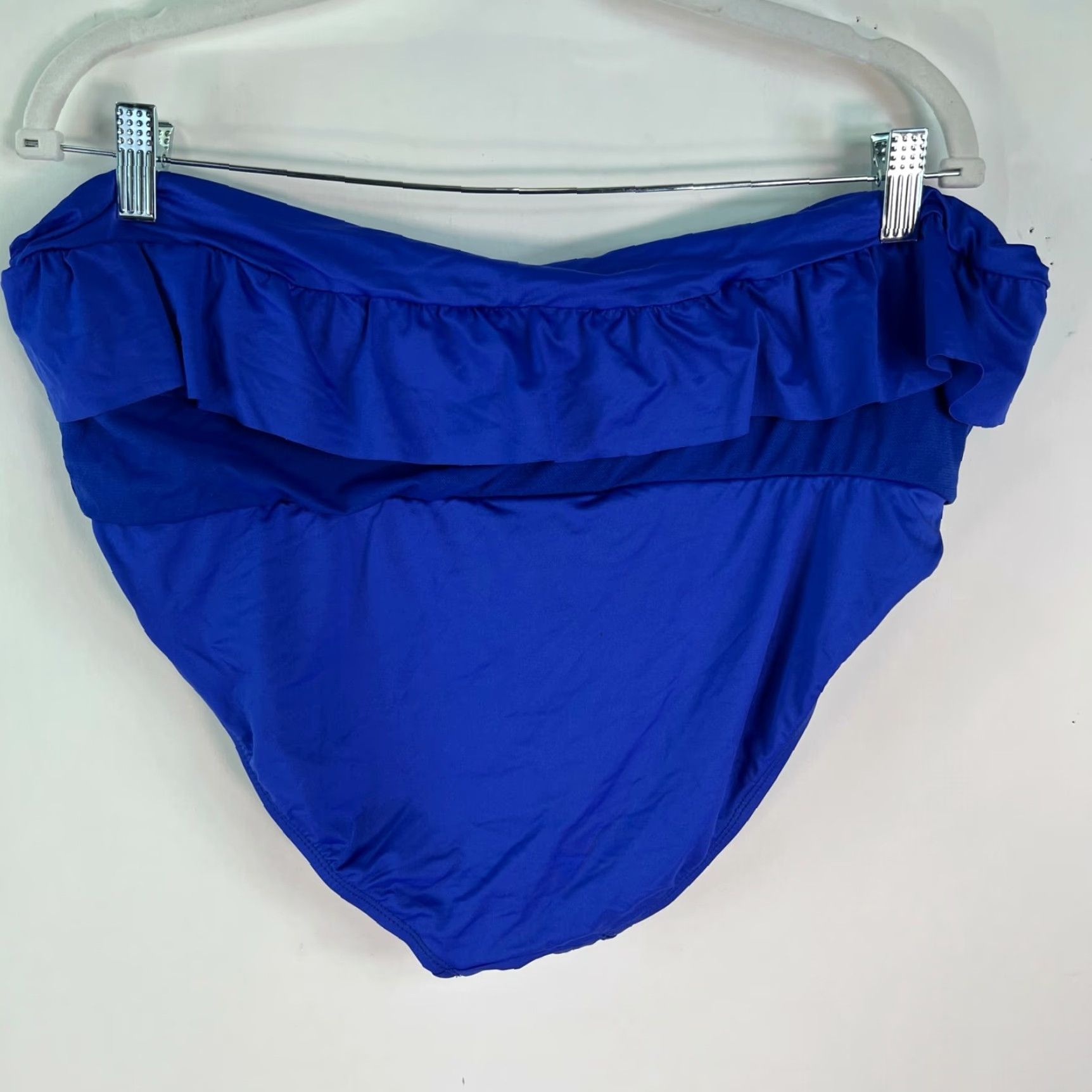 Apt. 9 APT. 9 Women's Royal Blue Bikini Bottom, Size 12, Solid Pull-On Swimwear, Comfortable Fit Size 34" / US 12 / IT 48 - 3 Thumbnail