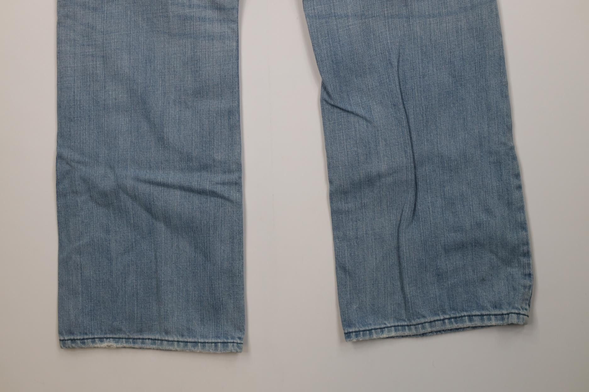 Express Vintage Y2K Express Slim Fit Boot Cut Wide Leg Denim Jeans Size US 33 - 12 Thumbnail