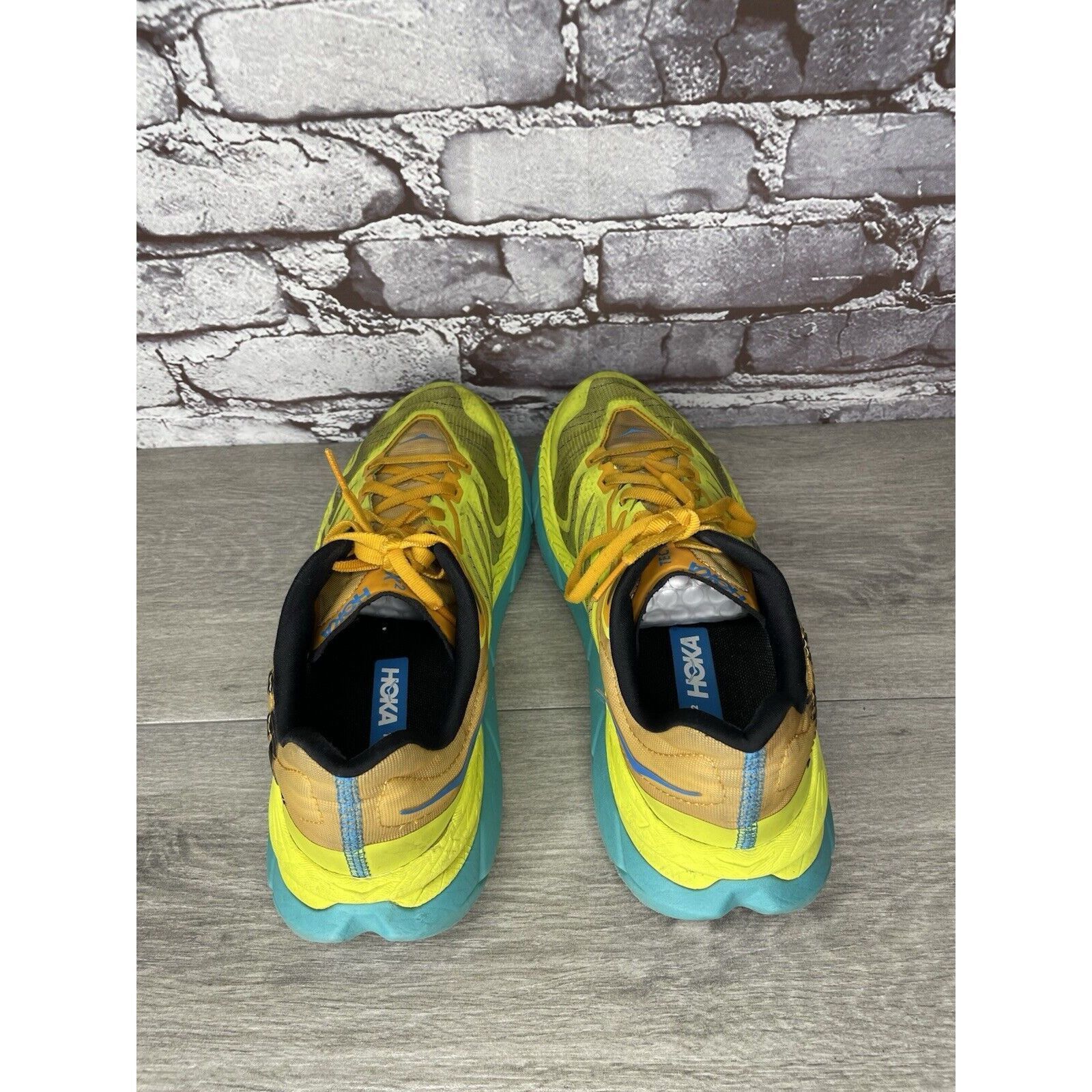 Hoka Hoka Tecton X2 Carbon Plate Yellow Synthetic Orange Lace Blu Size US 8.5 / EU 41-42 - 7 Thumbnail