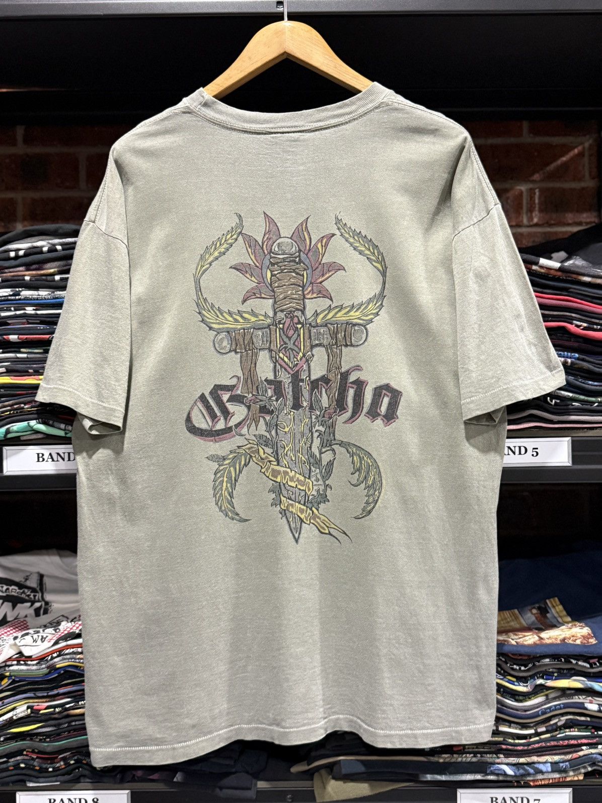 Gotcha × Vintage Vintage 90s Gotcha Surfwear Single Stitches Faded Tee Size US XL / EU 56 / 4 - 1 Thumbnail