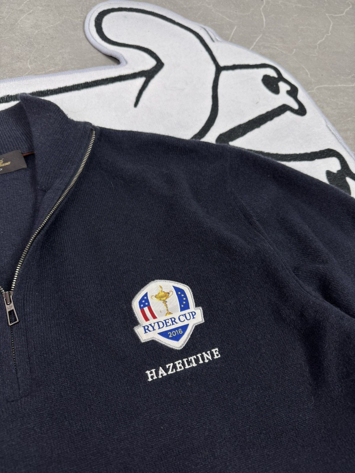 Loro Piana Loro Piana Half-Castle Rare Club Hazeltine Size L Dark Blue Size US L / EU 52-54 / 3 - 4 Thumbnail