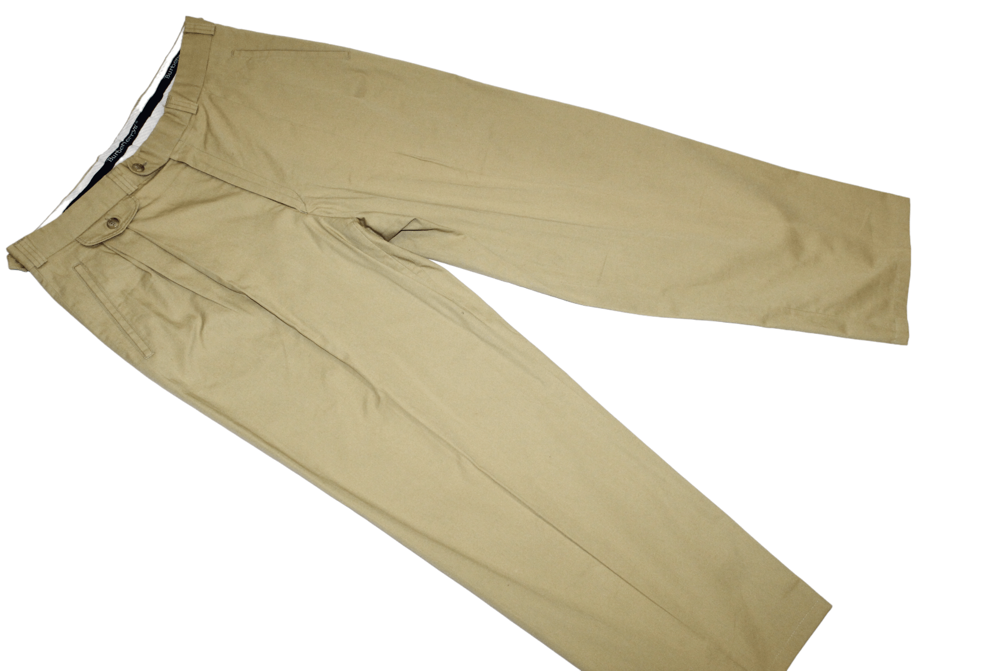 Burberry 🔥RARE 80s Burberrys 5 Pockets Pleated Camel-Cotton Trousers Size US 36 / EU 52 - 4 Thumbnail