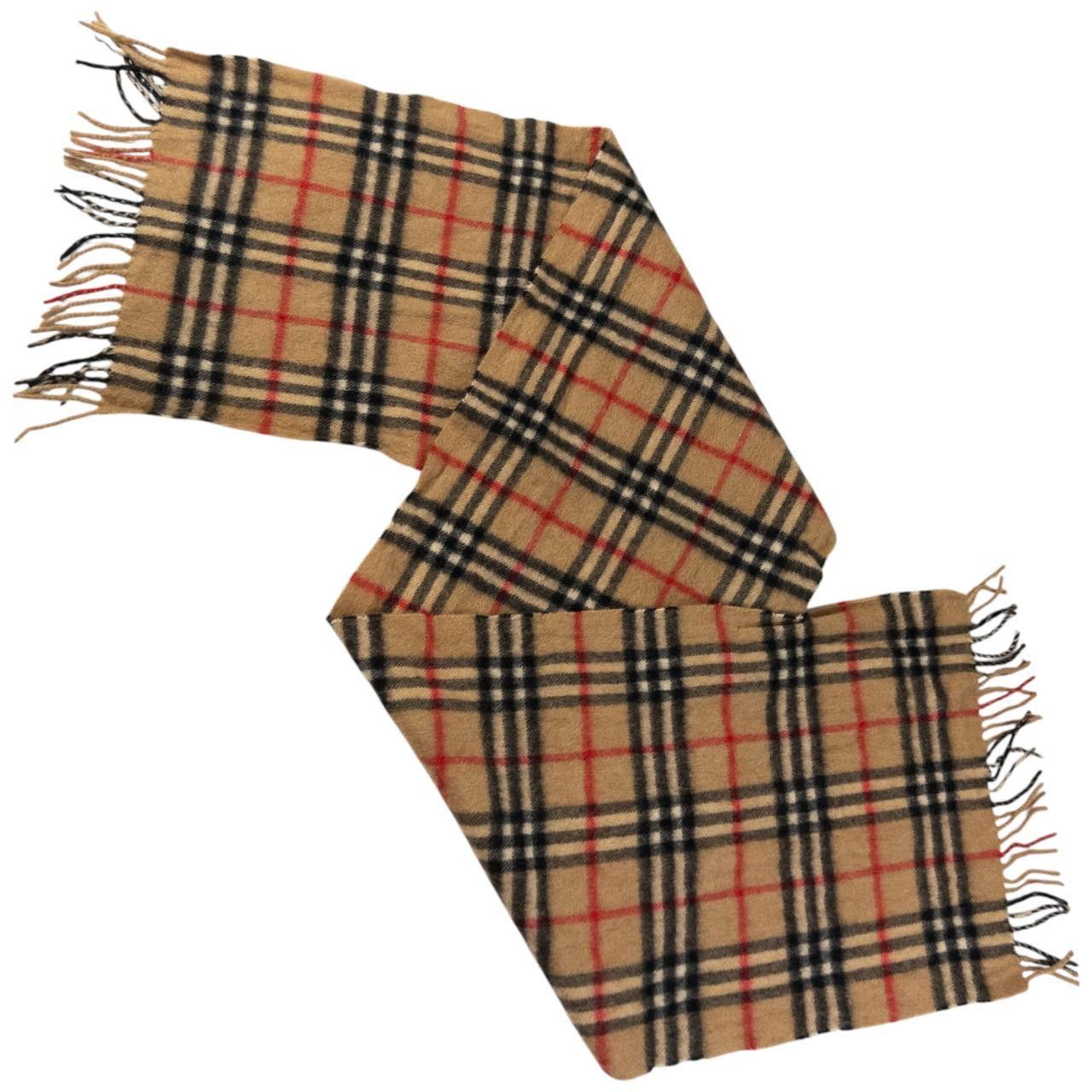 Burberry Vintage Burberry Cashmere Nova Check Tassel Scarf Size ONE SIZE - 5 Thumbnail