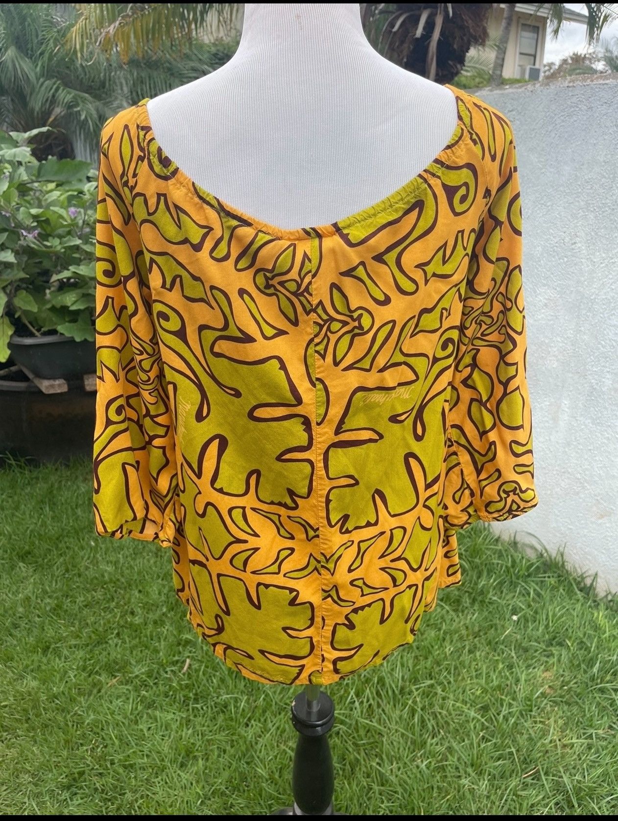 Other Manuhealii Top Blouse Hawaiian Print Women's M Multicolored Size M / US 6-8 / IT 42-44 - 2 Thumbnail