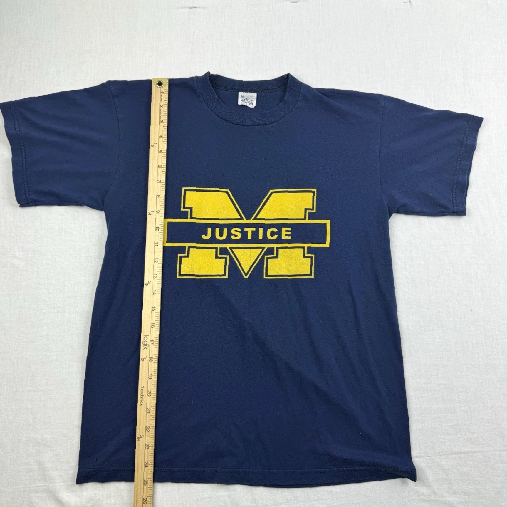 Vintage VINTAGE Michigan University Shirt Adult Medium Blue Support Affirmative Action Windjammer Shirt Mens 70s 80s Blue University Size US M / EU 48-50 / 2 - 6 Thumbnail