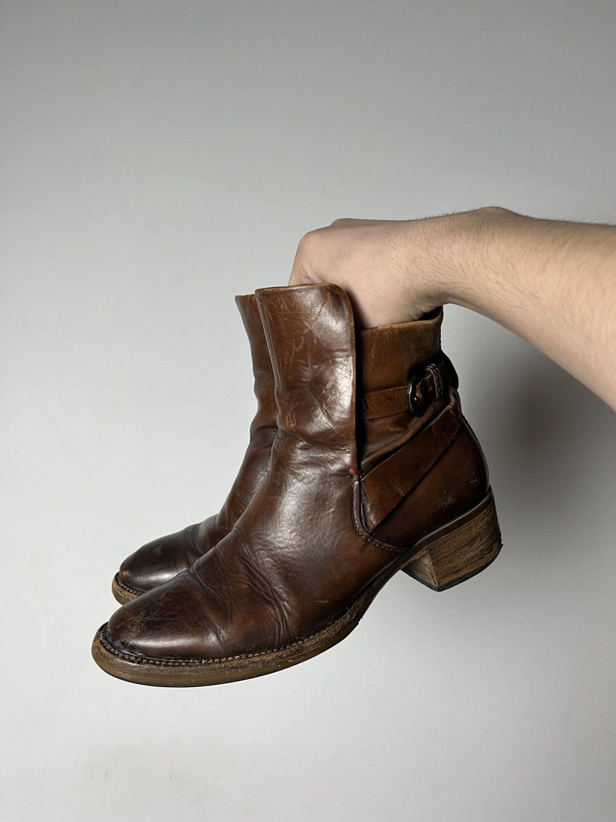 A.S.98 🔥RARE A.S.98 Airsteps Ankle Leather Vintage Western Boots Size US 7 / IT 37 - 2 Thumbnail