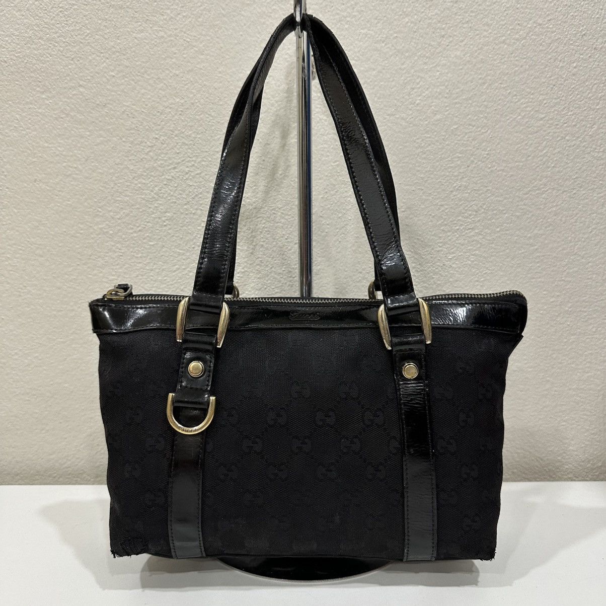 Gucci GUCCI GG CANVAS SMALL ABBEY TOTE BAG D RING 13 Size ONE SIZE - 2 Thumbnail