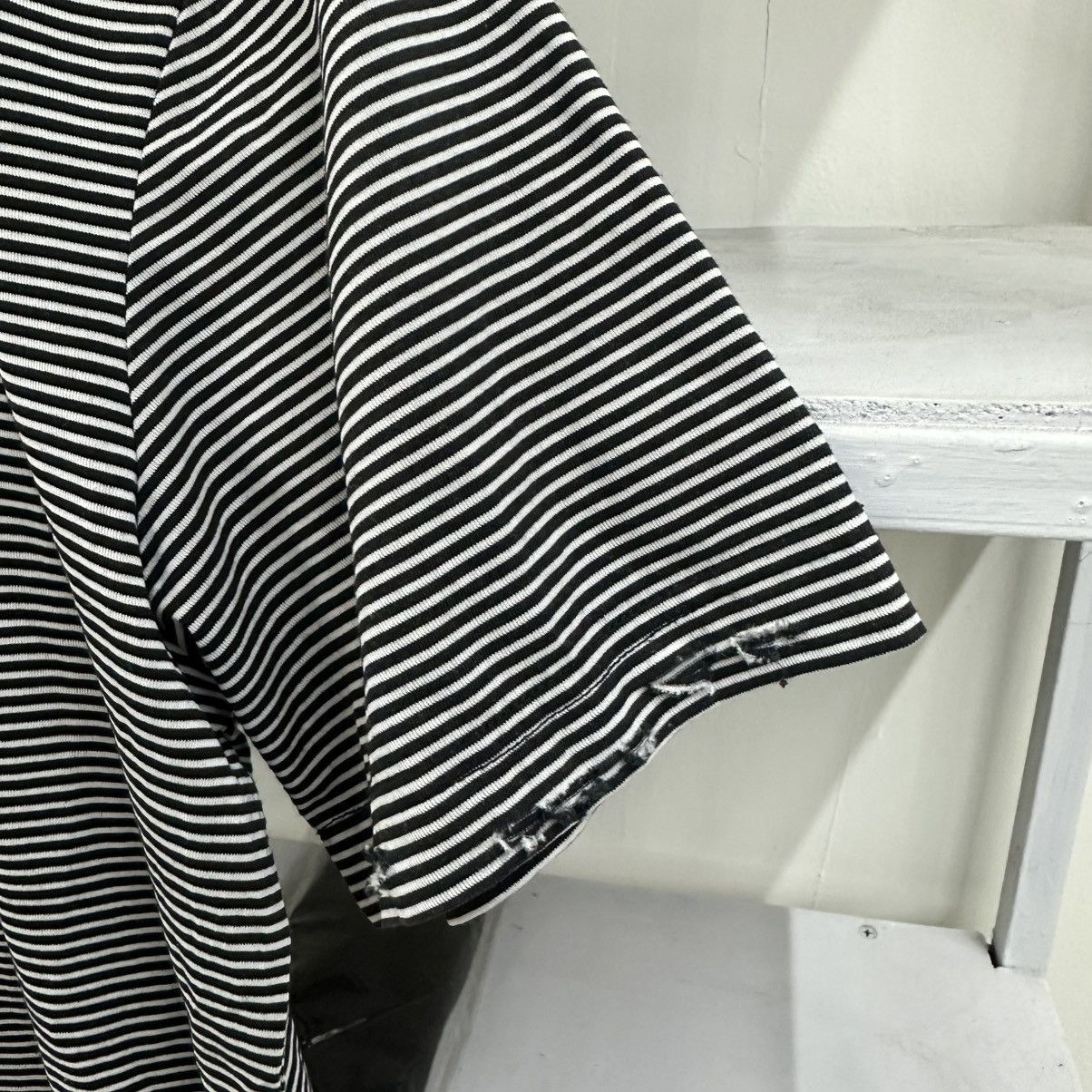 semanticdesign DISTRESSED VINTAGE PATTERN STRIPE BOXY TSHIRT JAPANESE BRAND Size US M / EU 48-50 / 2 - 6 Thumbnail