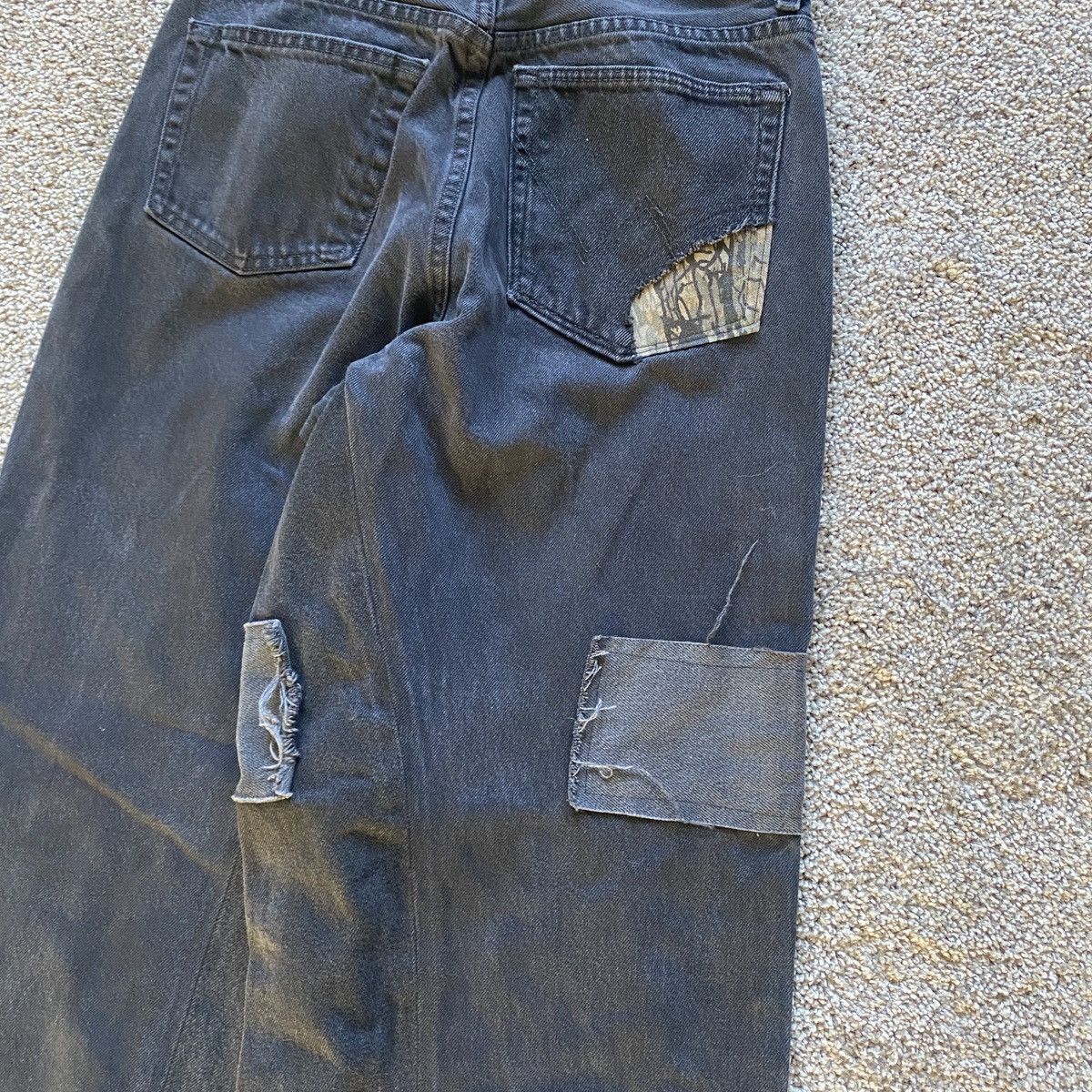 Vintage Black denim baggy jeans y2k Size US 30 / EU 46 - 4 Thumbnail