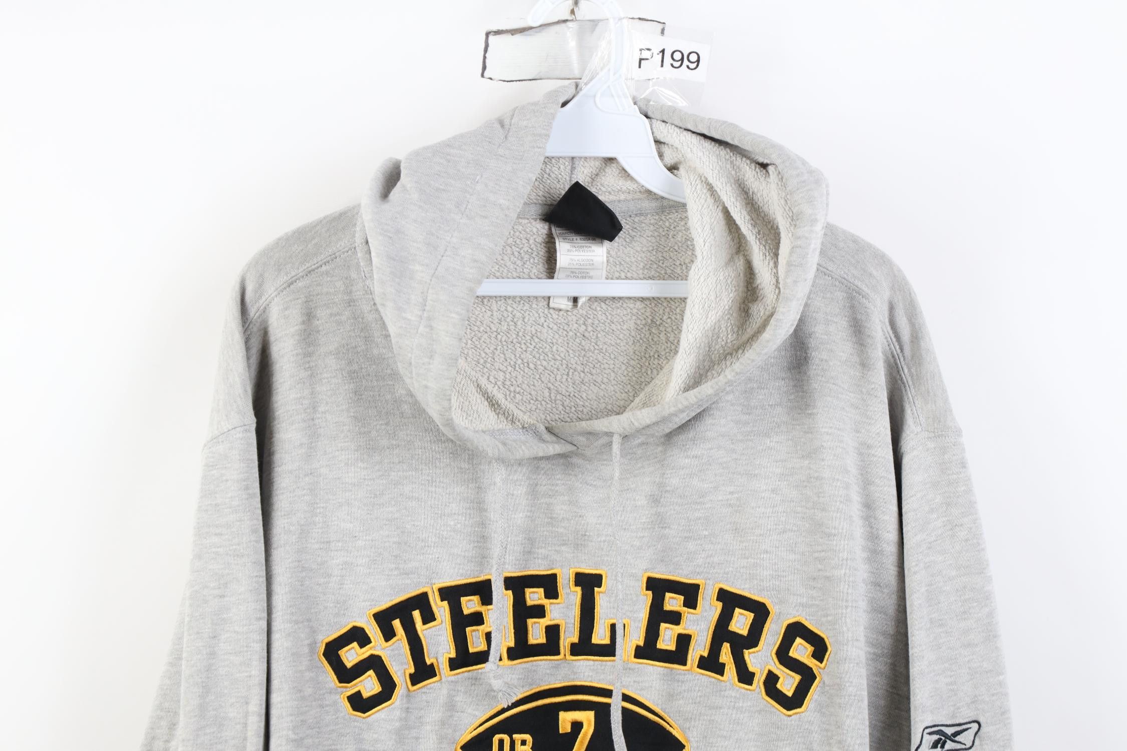 Reebok Vintage Reebok Roethlisberger Pittsburgh Steelers Hoodie Size US M / EU 48-50 / 2 - 2 Thumbnail