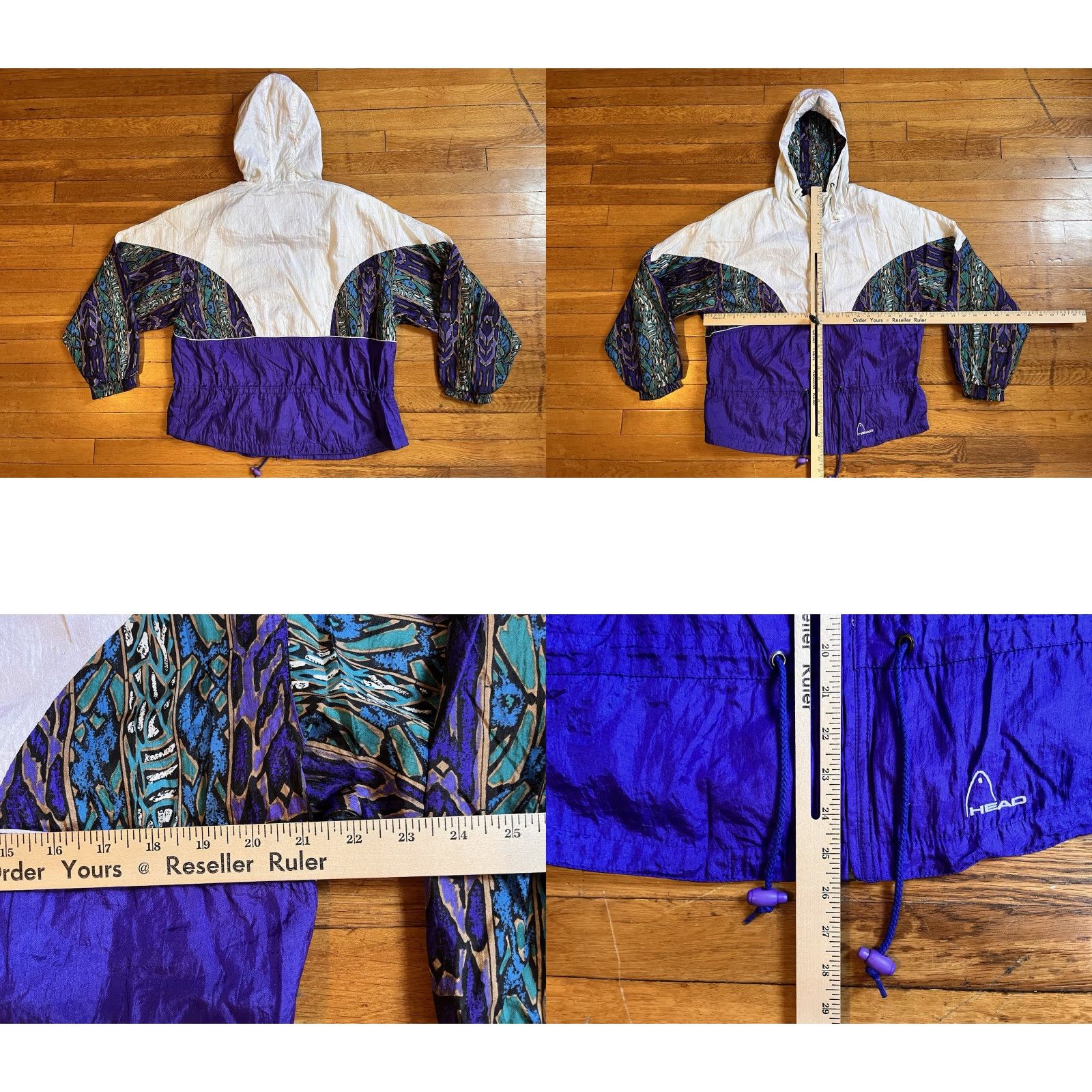 Vintage VINTAGE Head Windbreaker Track Jacket Womens L Purple Iridescent 90s Size L / US 10 / IT 46 - 8 Thumbnail