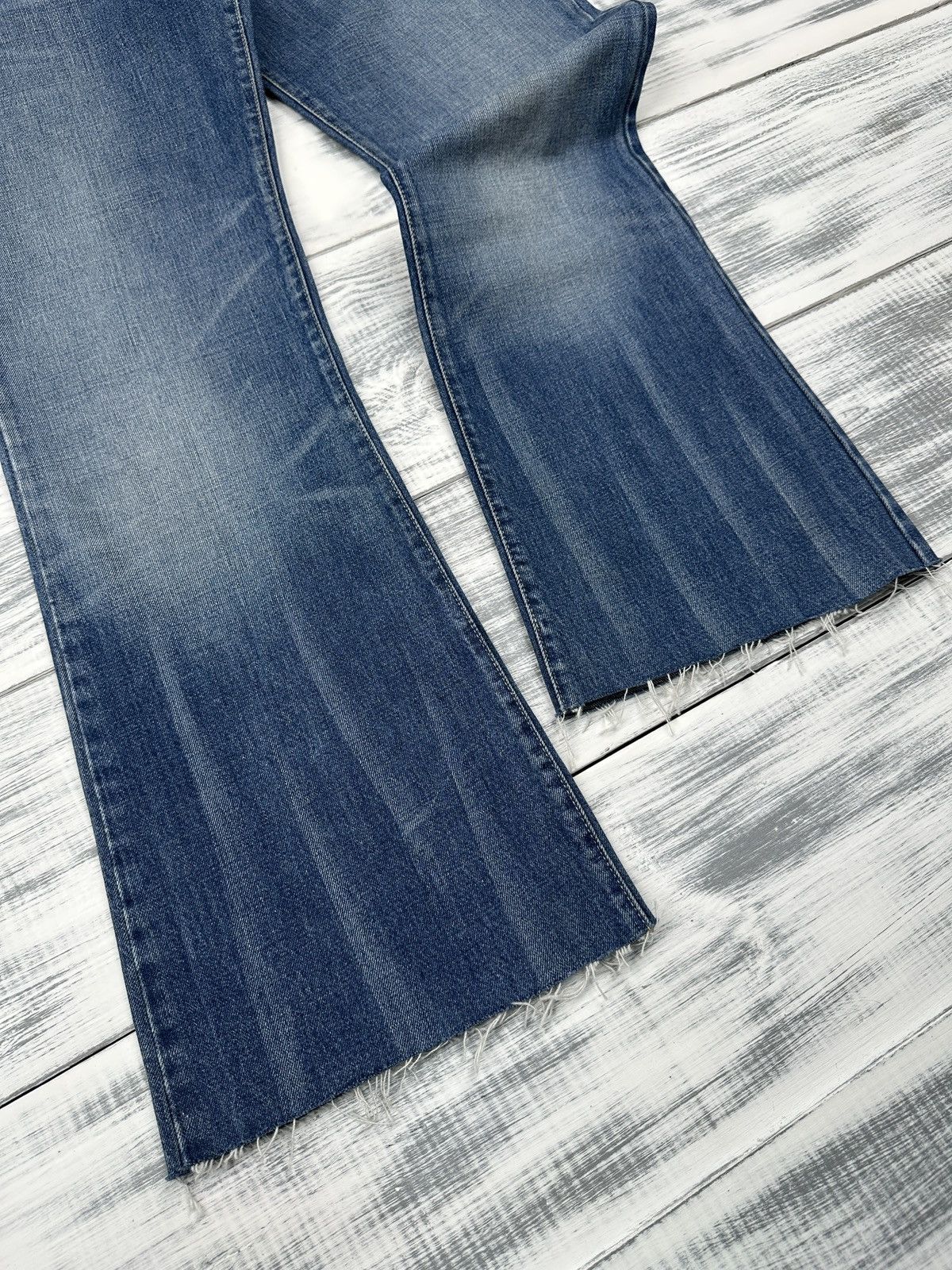 Miss Sixty Y2K MISS SIXTY Extra Low Ty Blue Flared Jeans Pants size 32 Size 30" / US 8 / IT 44 - 4 Thumbnail