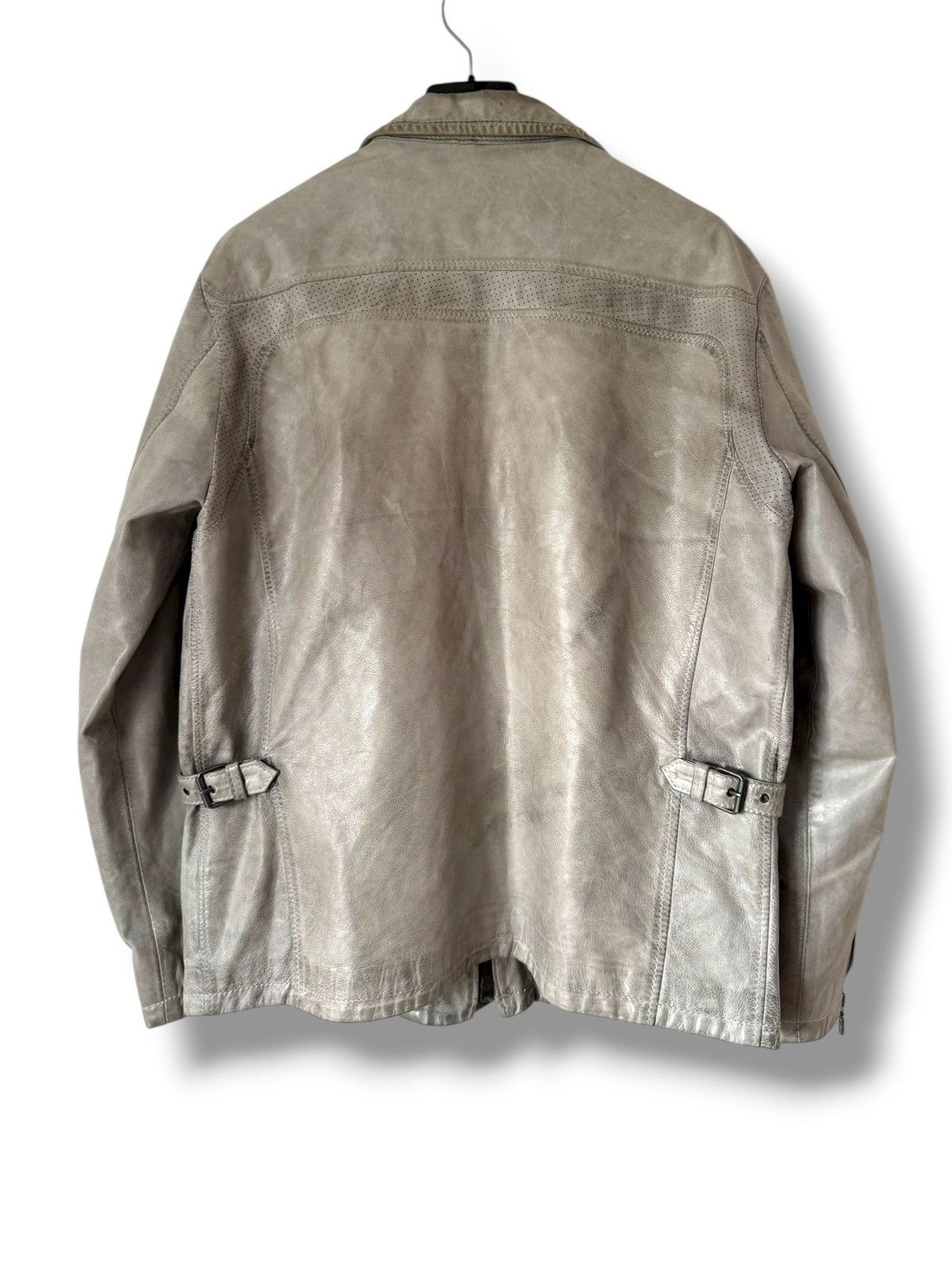 Belstaff Vintage Belstaff Silver Maple Leather Biker Jacket Harley Size US M / EU 48-50 / 2 - 2 Thumbnail