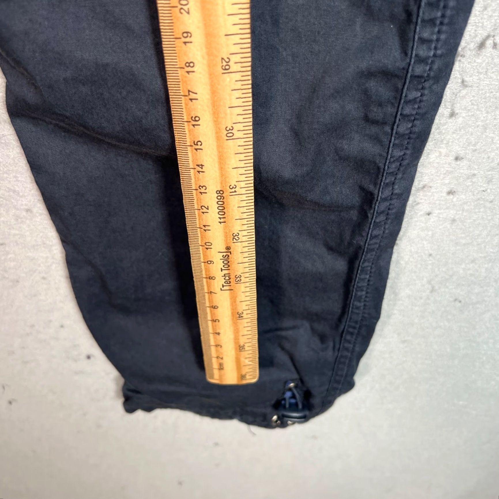Maharishi VINTAGE Maharishi Mens Cargo Pants Cargo Pattern 100% Organic Cotton Blue Black Adult Medium Inseam 29" Regular Fit Mens Size US 31 - 5 Thumbnail