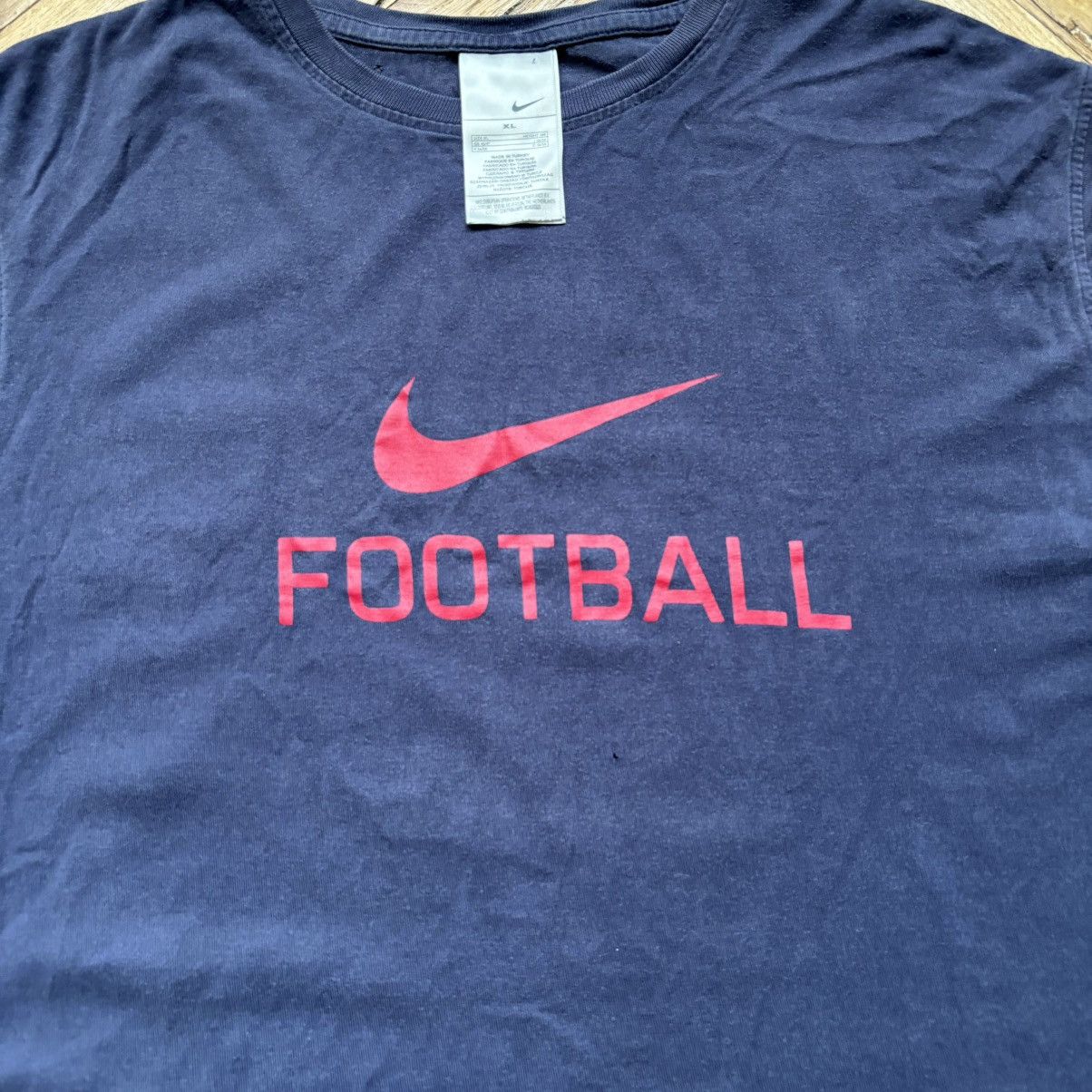 Nike × Vintage Vintage 90’s Y2K Navy Tank Top Nike Football Size US XL / EU 56 / 4 - 2 Thumbnail