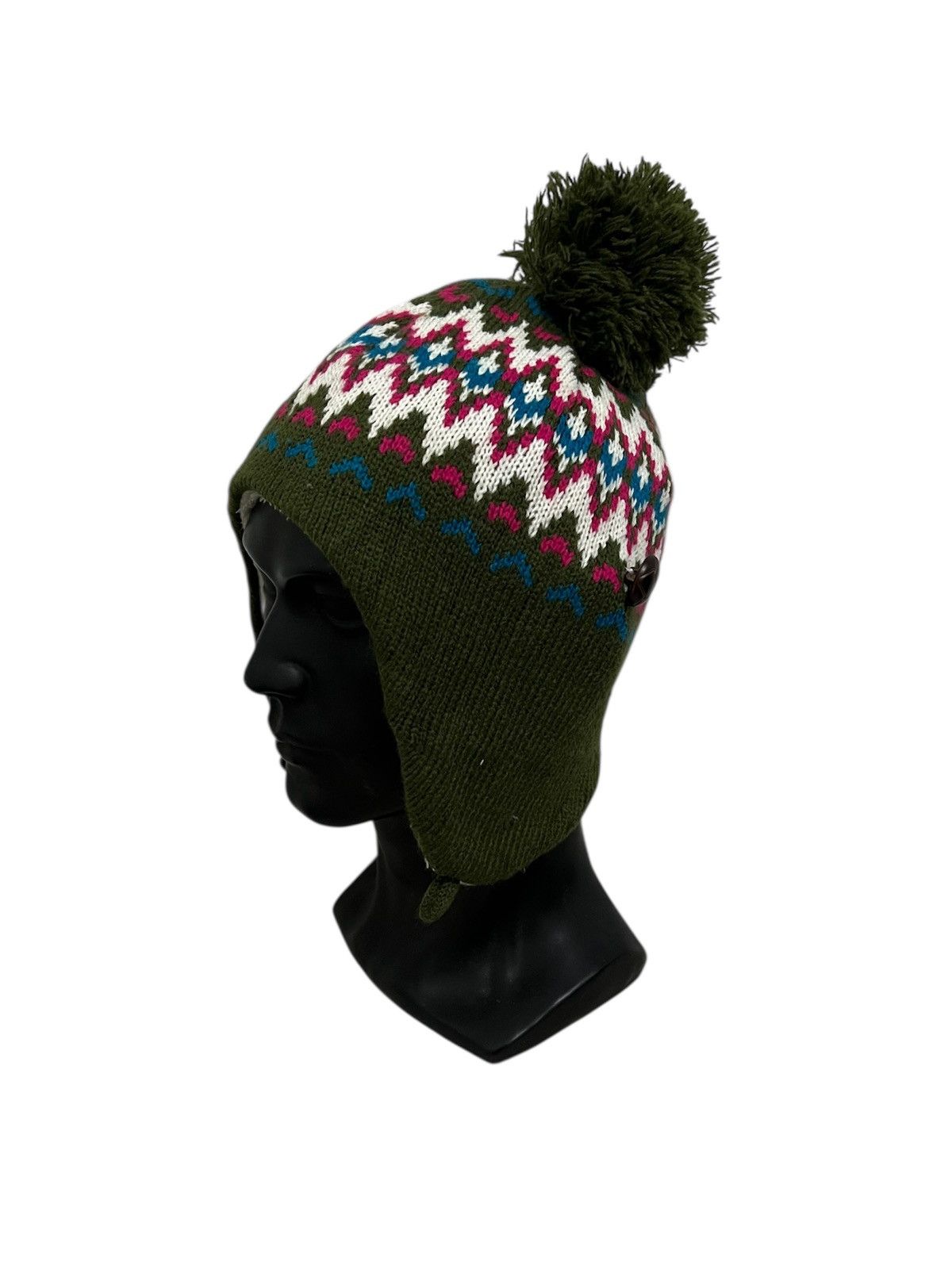 Vintage Vintage Navajo Style Earflap Beanie Hat Size ONE SIZE - 1 Thumbnail