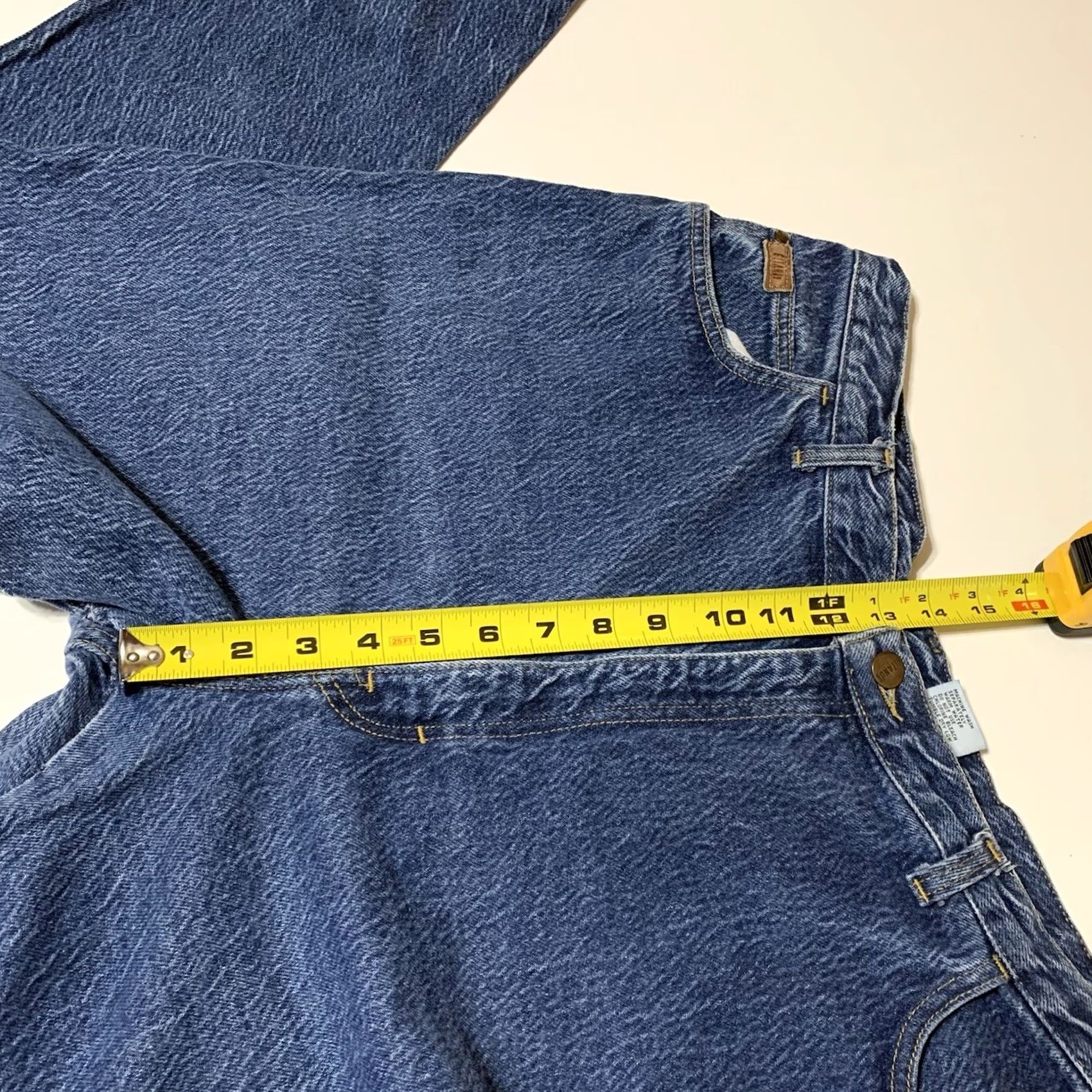 Vintage Gitano Womens High Waist Tapered Mom Jeans 22W 36x27 Medium Wash Denim Blue 27in Inseam Jeans Womens Mens? Size 25" / US 0 / IT 36 - 5 Thumbnail