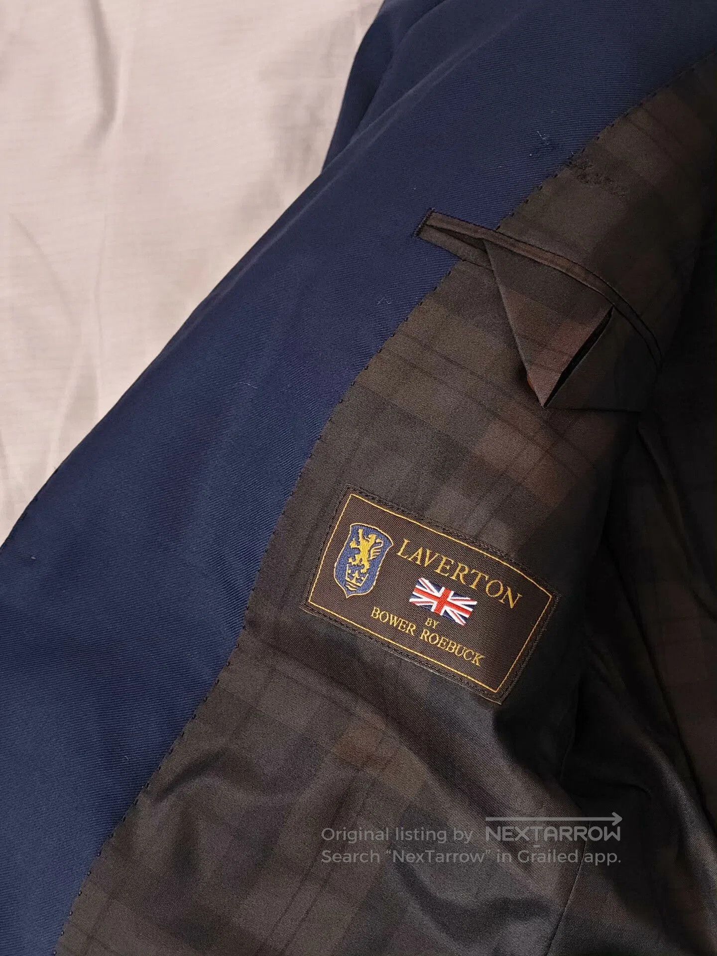 Japanese Brand Bower Roebuck Wool Blend Suit Jacket. Size US M / EU 48-50 / 2 - 7 Thumbnail