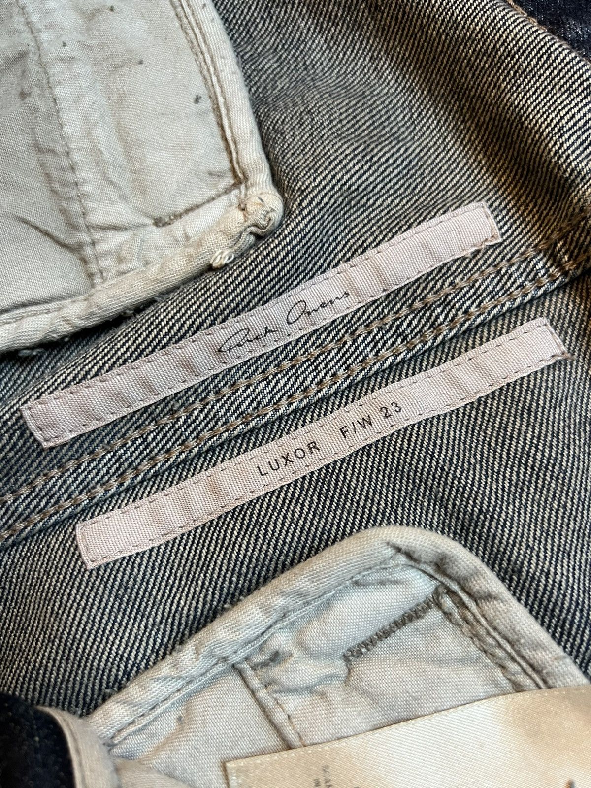 Rick Owens Rick Owens FW23 Tailored Bela Acid Degrade Size US 30 / EU 46 - 12 Thumbnail