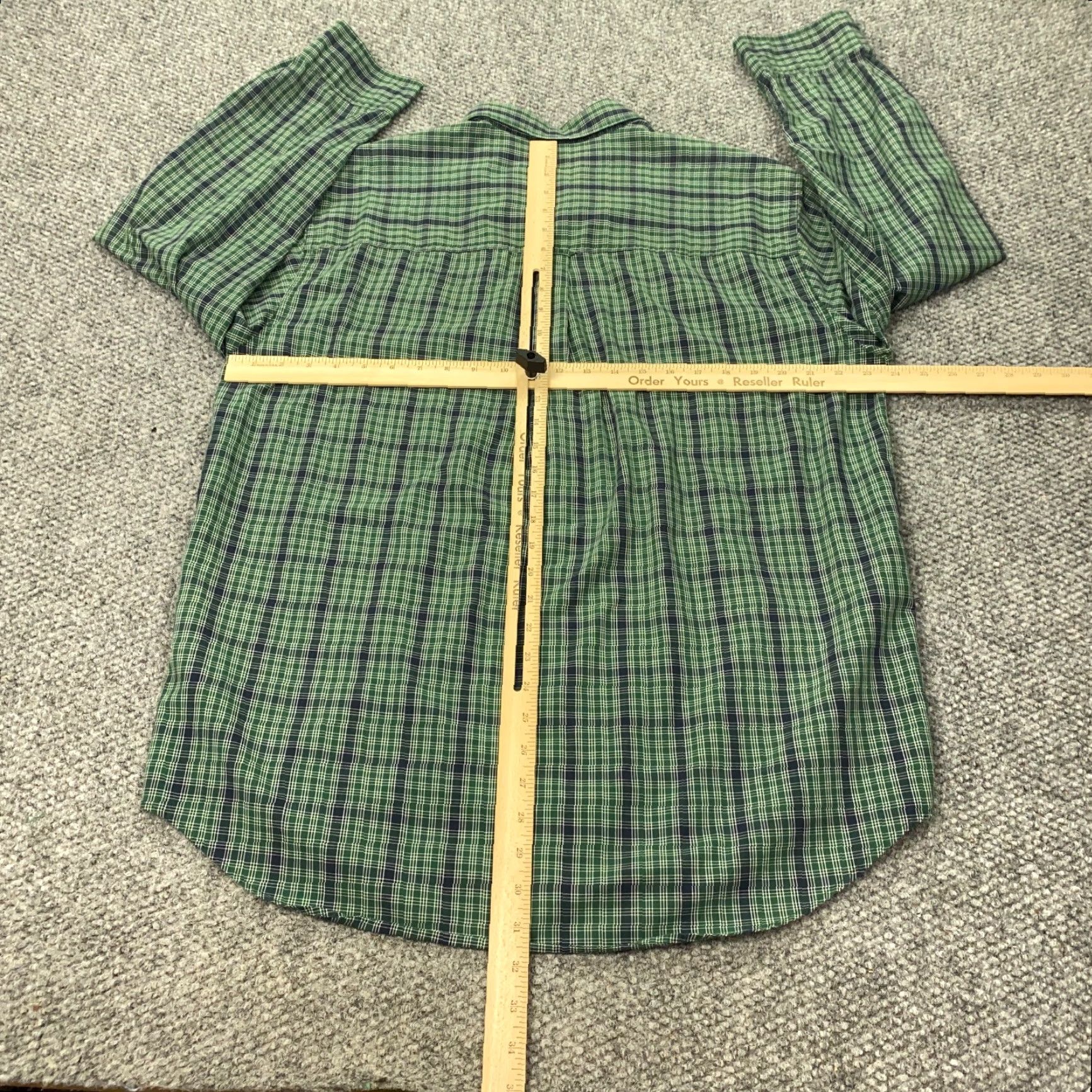 Ralph Lauren VINTAGE Chaps Ralph Lauren Shirt Men Large Green Plaid Button-Down Size US L / EU 52-54 / 3 - 5 Thumbnail
