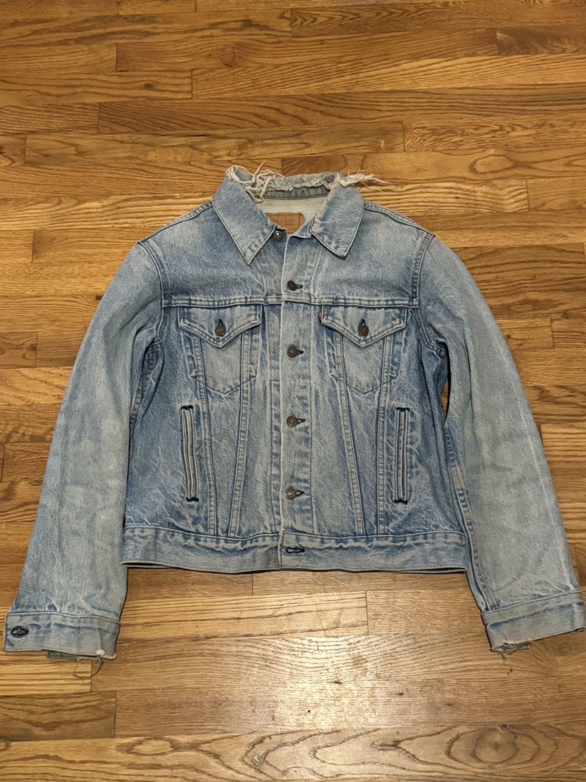 Levi's Vtg 80's Levi's Type III Denim Trucker Jacket sz 40R Size US S / EU 44-46 / 1 - 1 Thumbnail