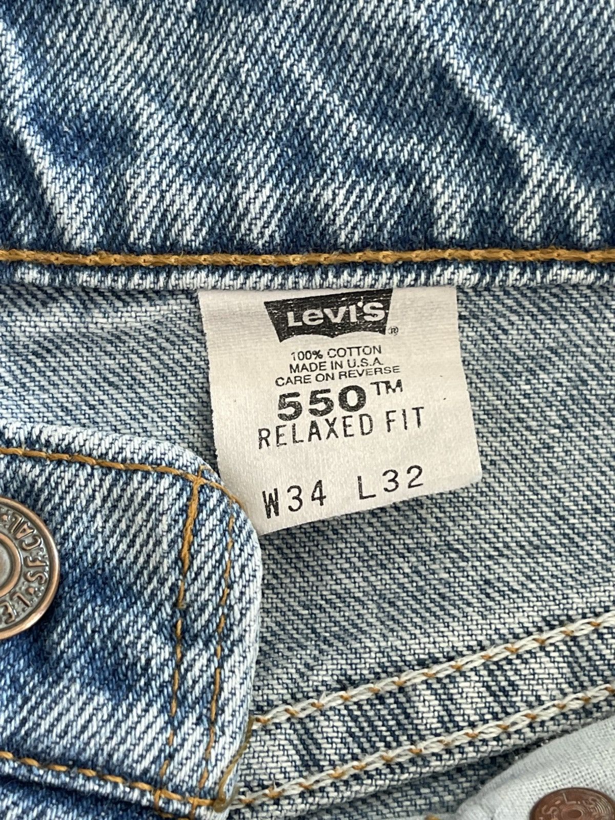 Levi's Vintage '97 Levi's 550 Made In USA Relaxed Loose Jeans Size US 32 / EU 48 - 8 Thumbnail