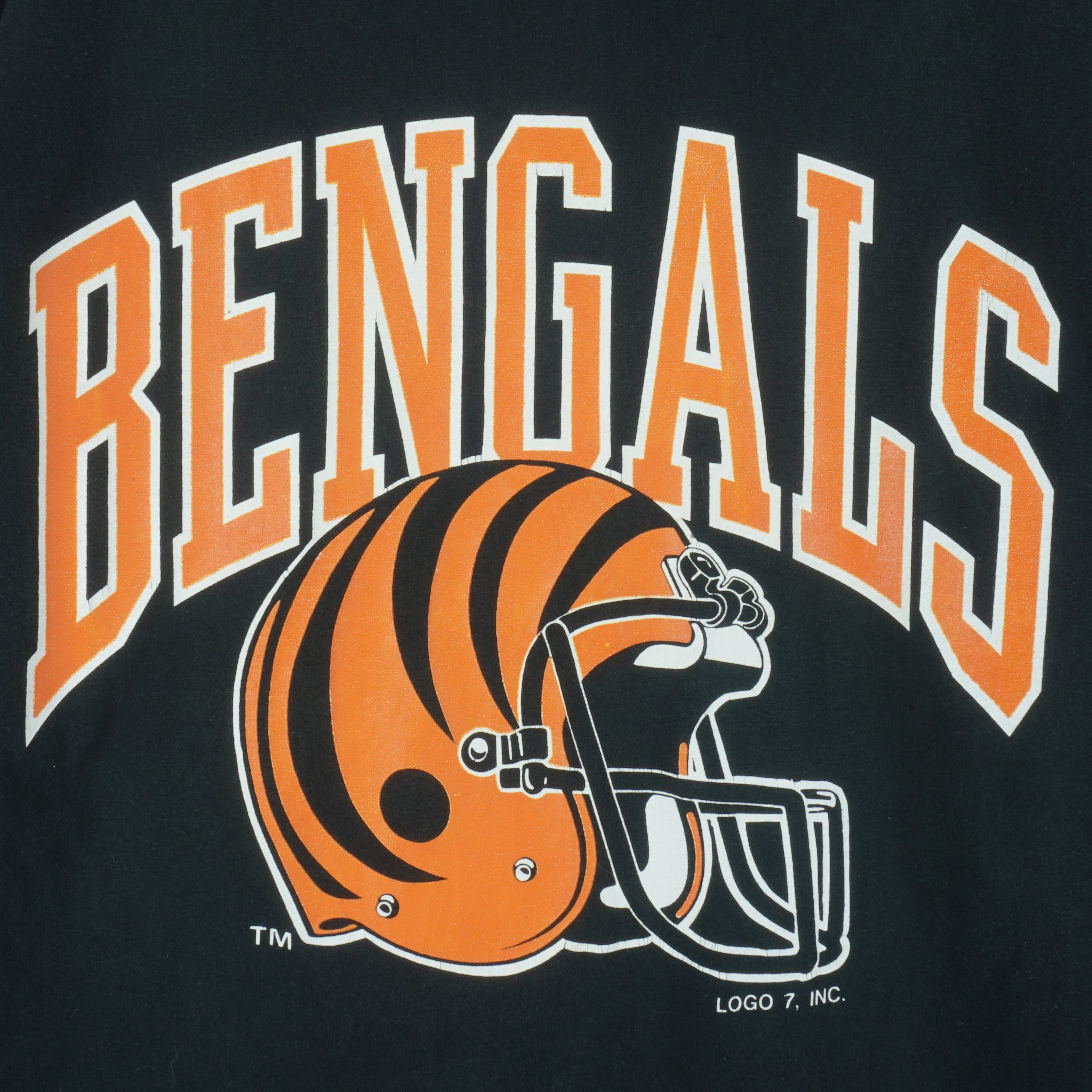 Logo 7 NFL - Cincinnati Bengals Deadstock Helmet T-Shirt 1990s Size US XL / EU 56 / 4 - 3 Thumbnail