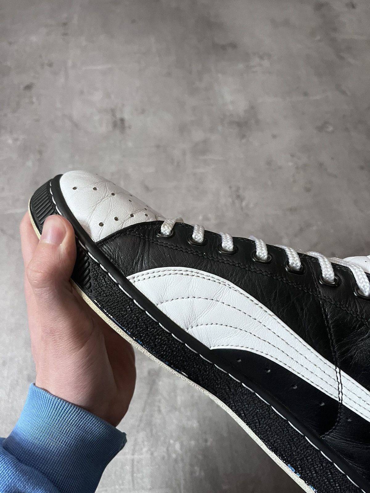 Jil Sander × Puma Jil Sander x Puma leather high boots black white Size US 12 / EU 45 - 15 Thumbnail