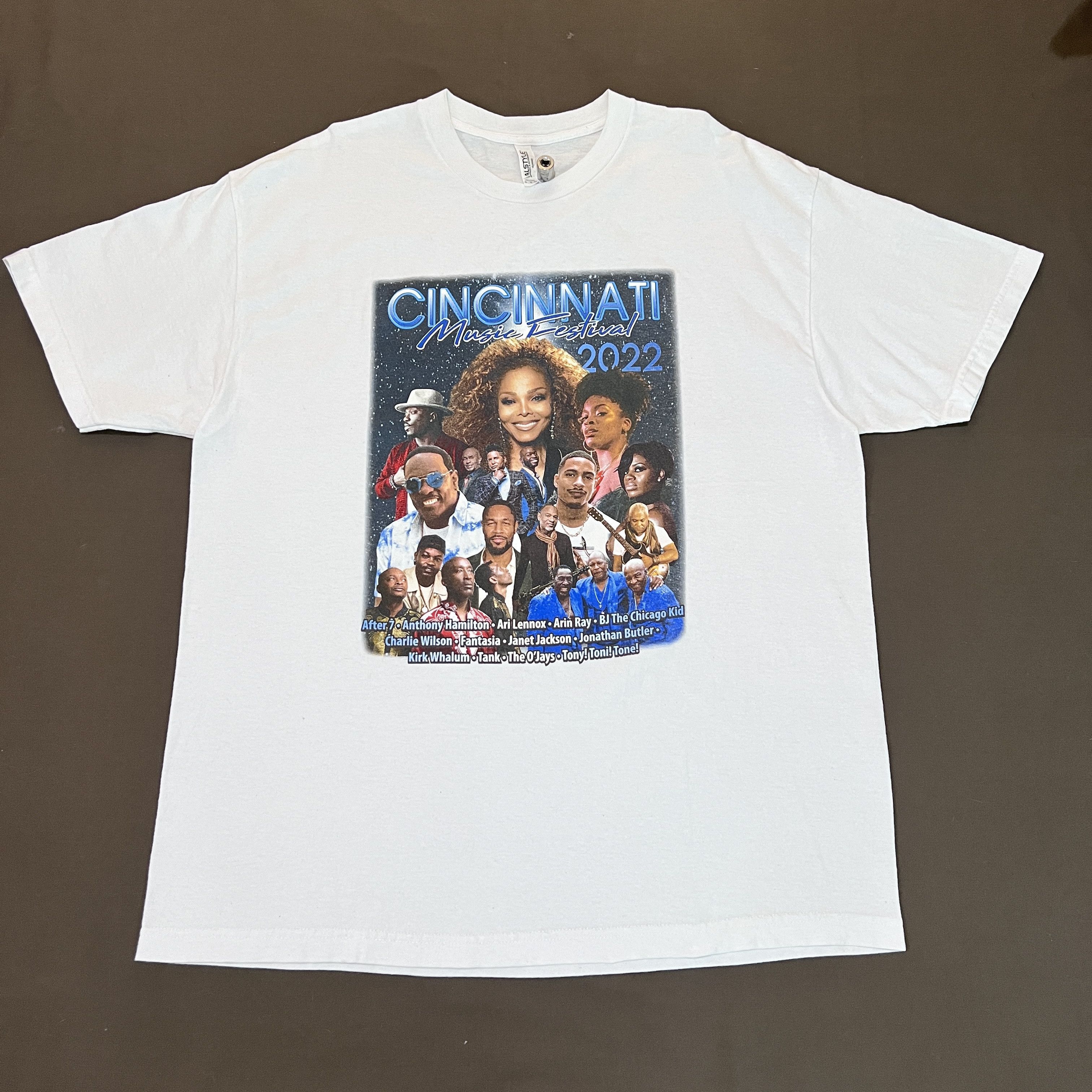 Band Tees × Rap Tees 2022 Cincinnati Music Festival Tee XL R&B Soul The O'Jays Size US XL / EU 56 / 4 - 2 Thumbnail