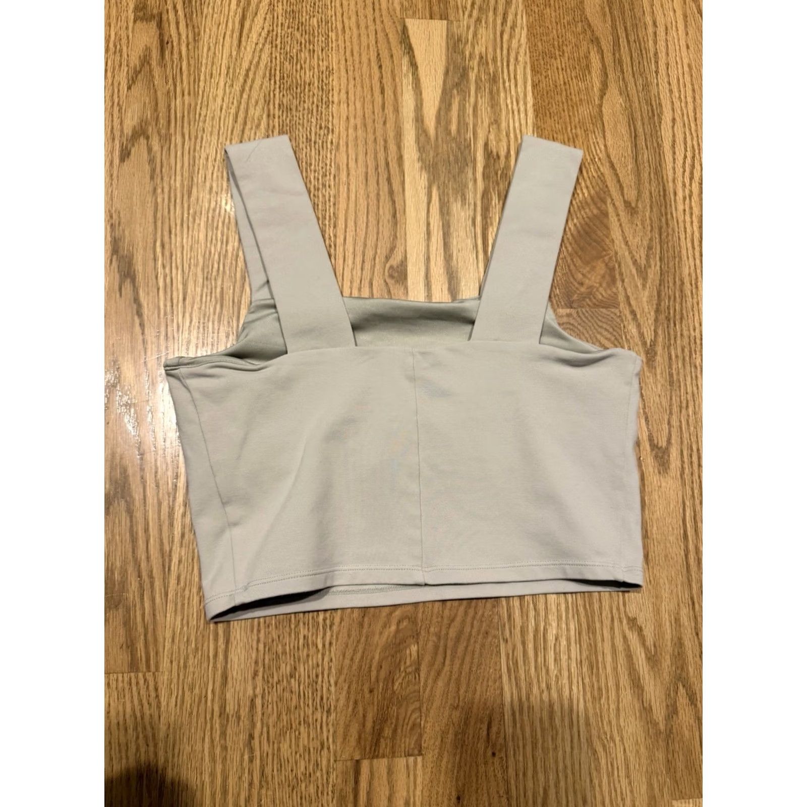 Alo ALO Yoga Cropped Tank Top Women’s Size Small Beige Tan Stretch Tank Sleeveless Pullover Gym Yoga Activewear Athletic Size S / US 4 / IT 40 - 2 Thumbnail