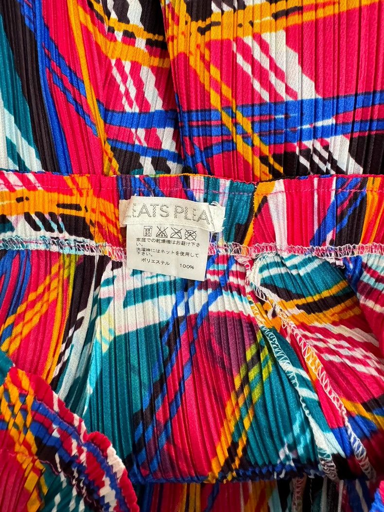 Issey Miyake issey miyake size:2 Crayon-striped short skirt 2505-Nextar Size 31" - 6 Thumbnail