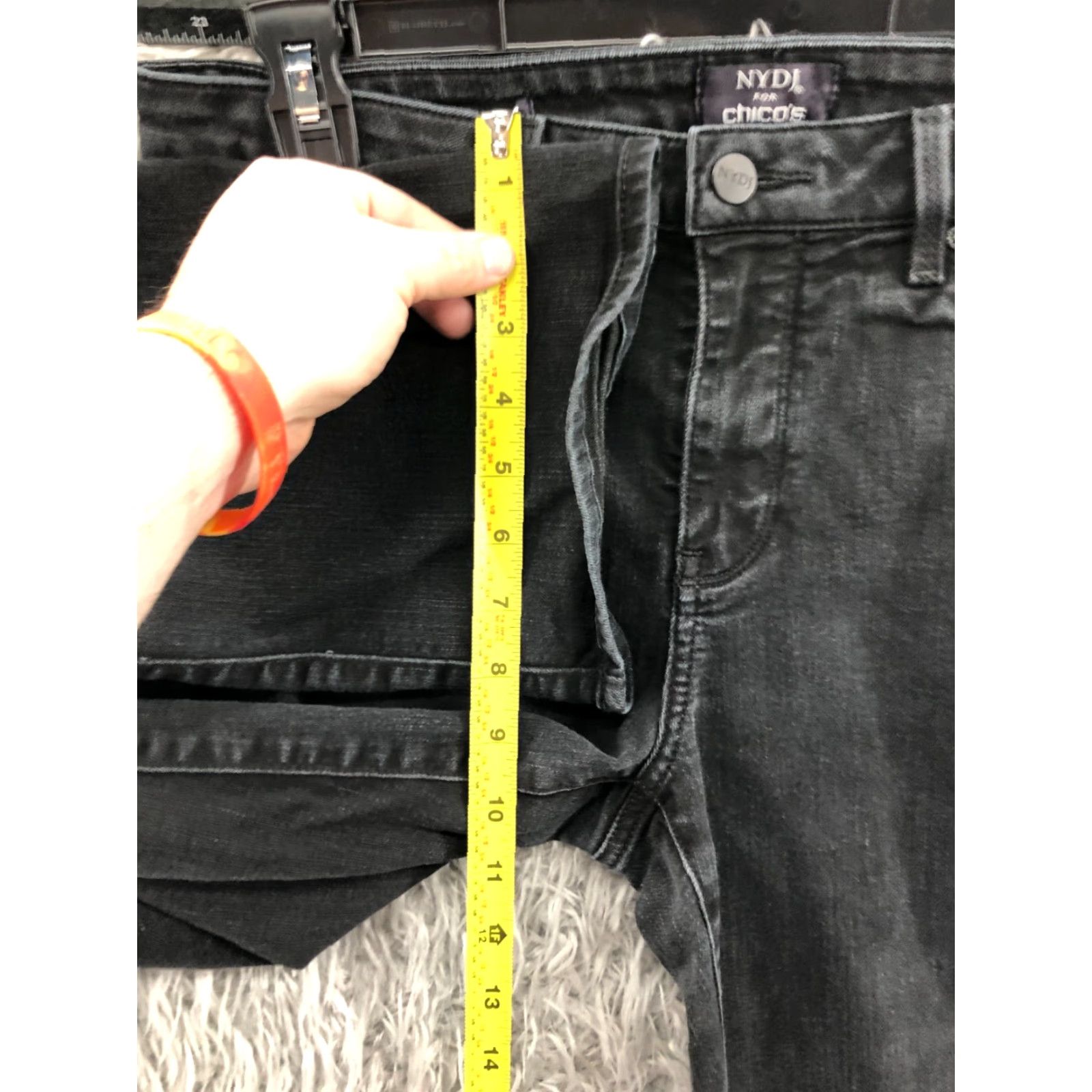 NYDJ NYDJ Jeans Regular Bootcut 30 in Inseam Black Dark Wash 8 Womens Size 30" / US 8 / IT 44 - 4 Thumbnail