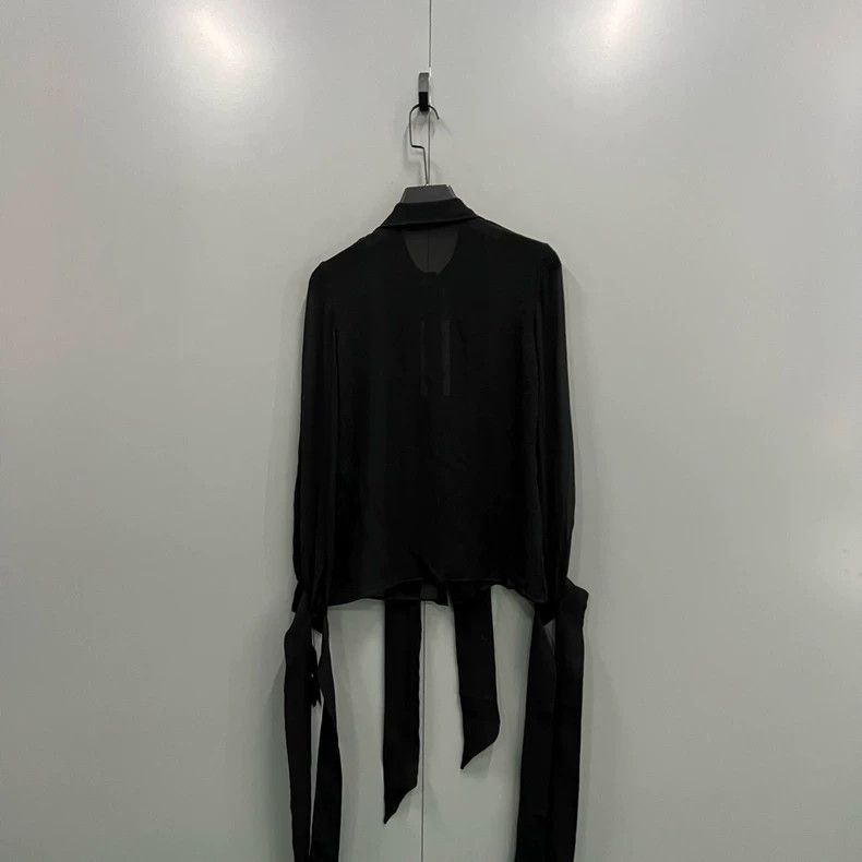 Saint Laurent Paris Saint Laurent ParisBlack Ribbon Long Sleeve Shirt 2504-Nex Size XXS / US 00 / IT 34 - 2 Thumbnail