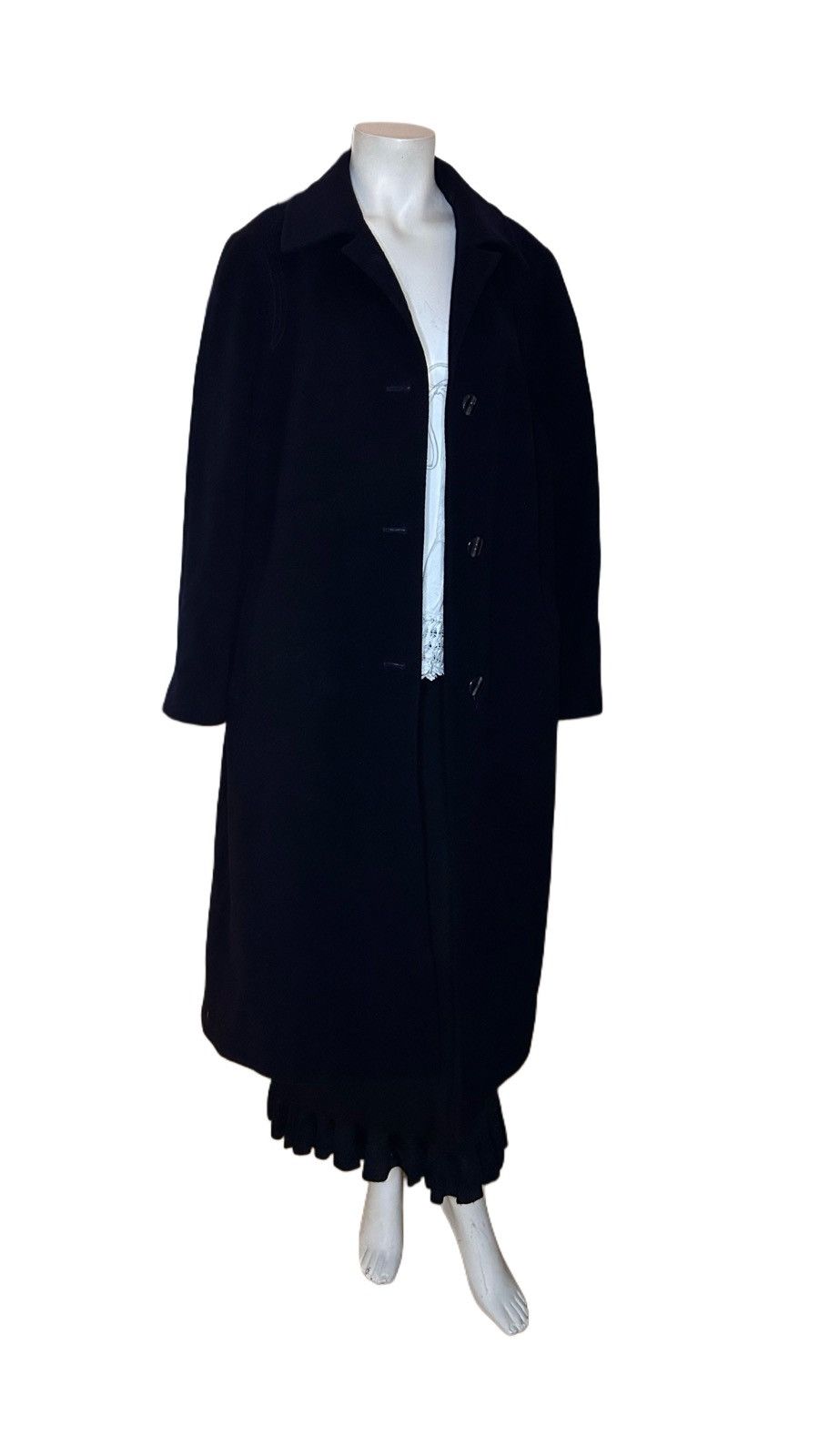 Vintage 100% new wool made in Austria long coat Size S / US 4 / IT 40 - 3 Thumbnail