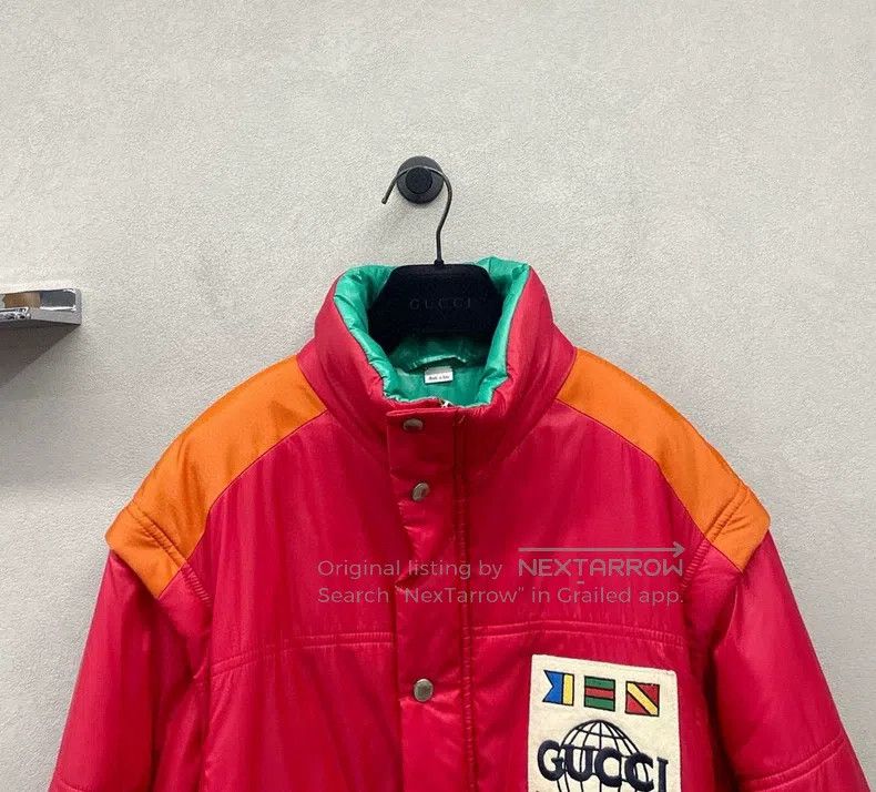 Gucci Gucci Red detachable cotton jacket Size US S / EU 44-46 / 1 - 3 Thumbnail