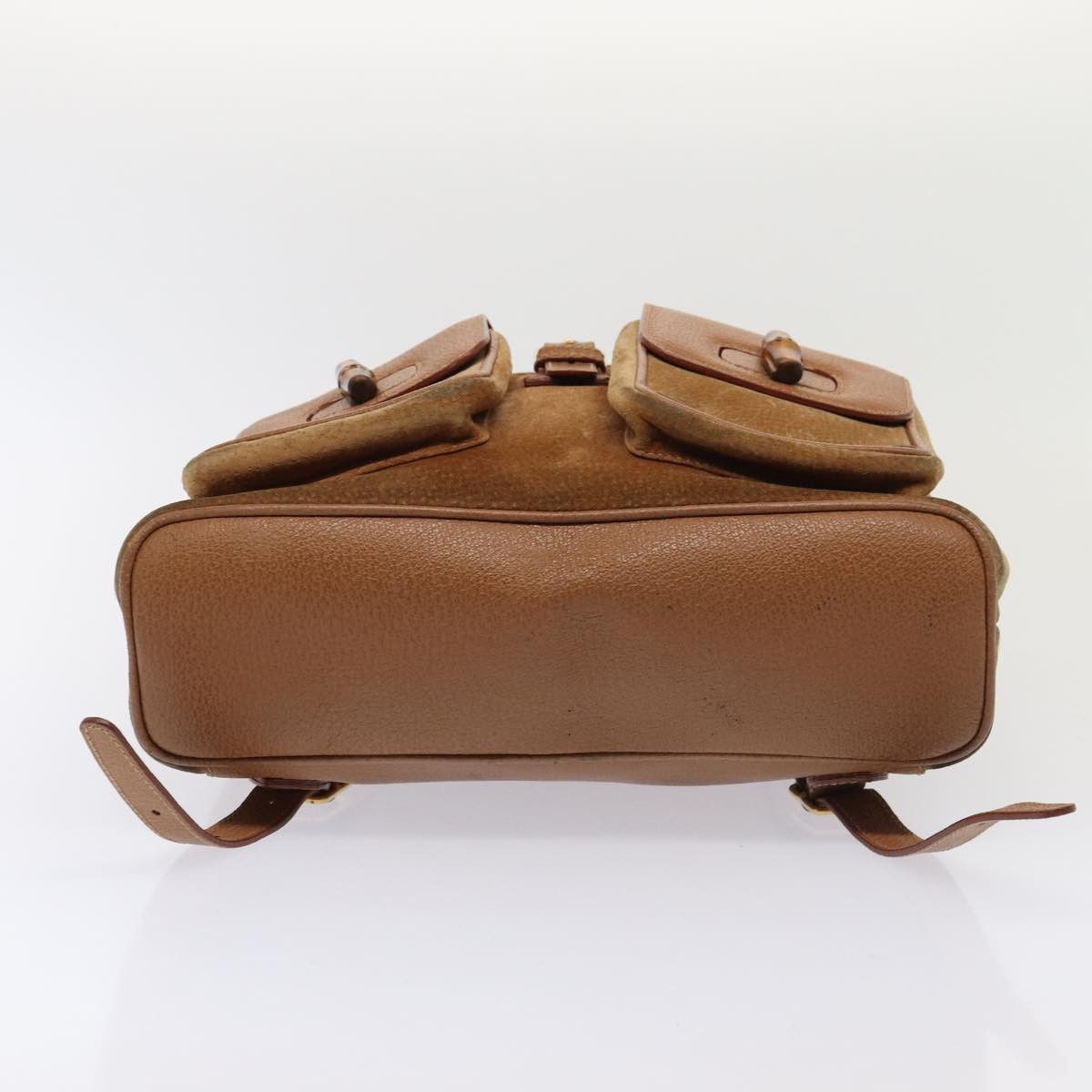 Gucci GUCCI Bamboo Shoulder Bag Suede Brown Gold 003 2058 003 2058 Size ONE SIZE - 11 Thumbnail