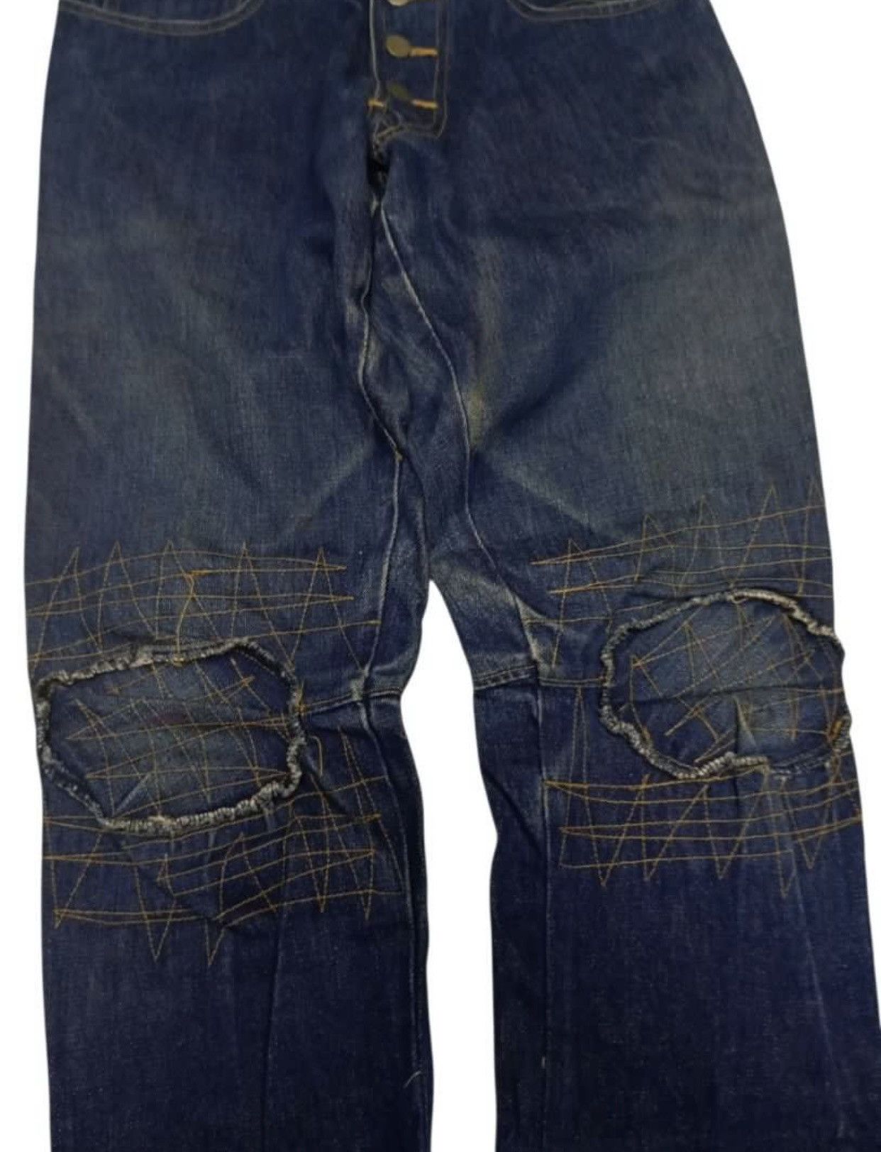 Christopher Nemeth 🔥RARE NEMETH 3D CUT SHASHIKO DENIM W32 Size US 32 / EU 48 - 3 Thumbnail