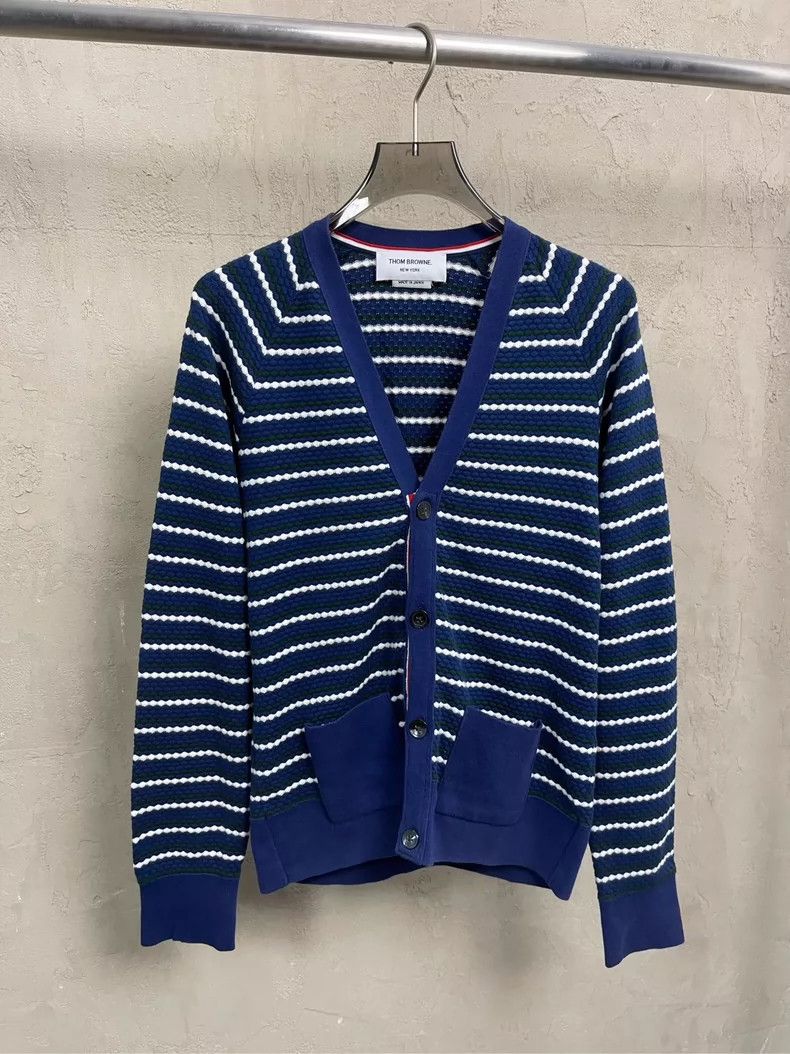 Thom Browne Thom Browne size1 Round collar wool sweater Size US S / EU 44-46 / 1 - 1 Thumbnail
