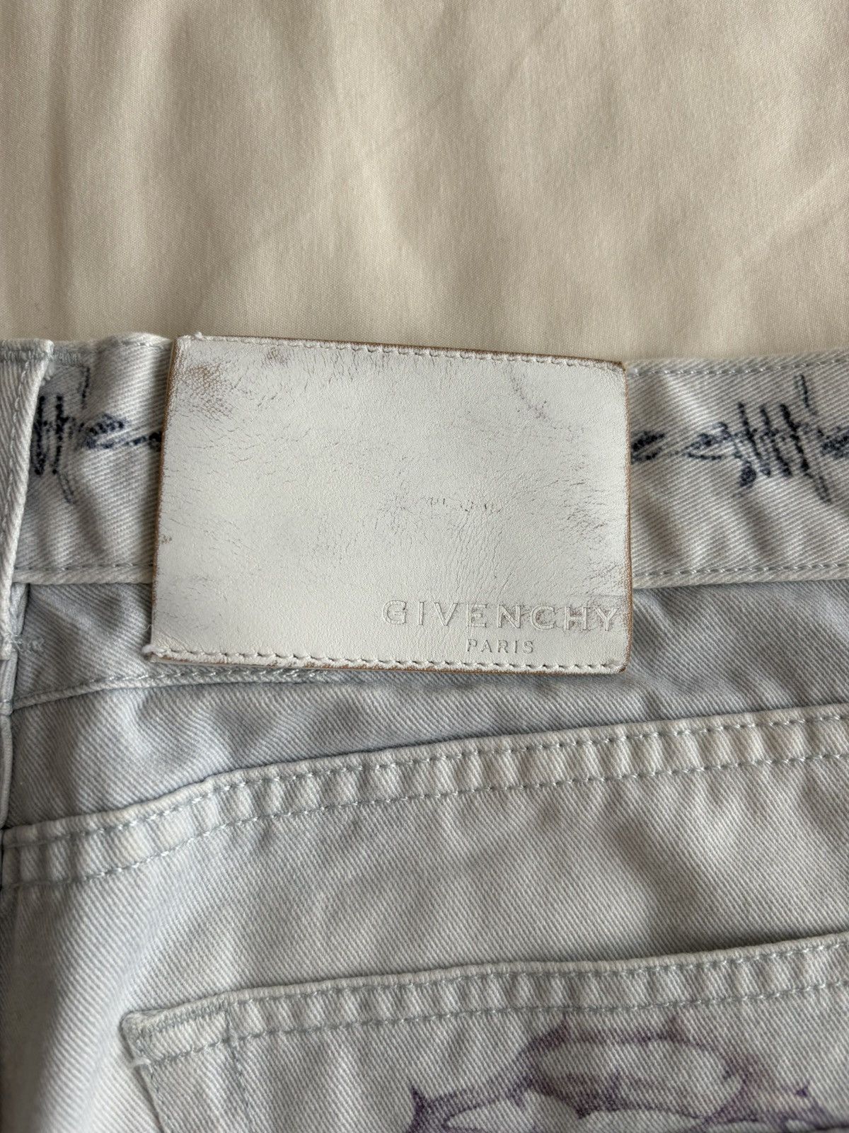 Givenchy Givenchy 16ss ‘Jesus in thorns’ denim skinny jeans Size US 36 / EU 52 - 7 Thumbnail