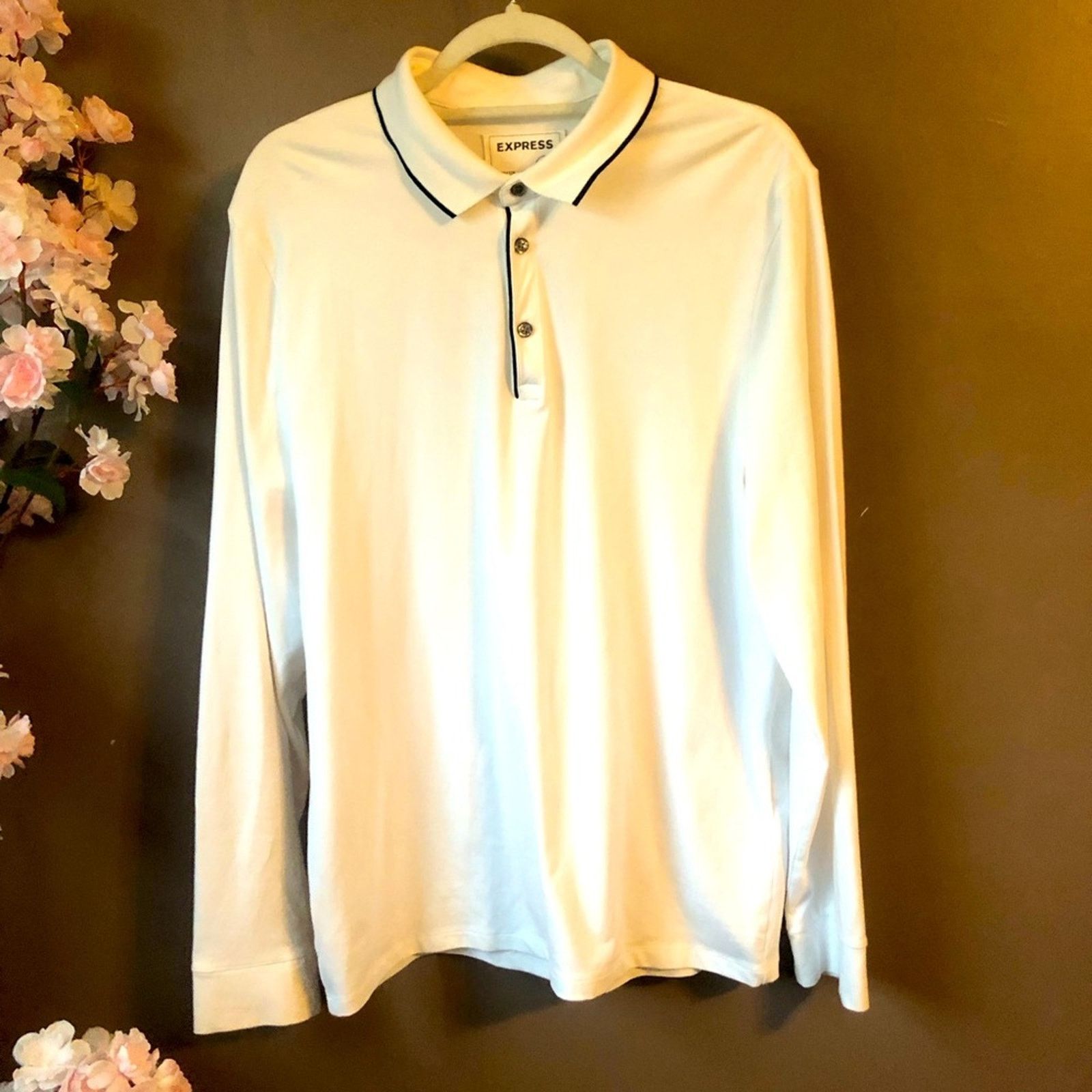 Express Men’s Polo shirt top by Express. Large. Size US L / EU 52-54 / 3 - 1 Thumbnail