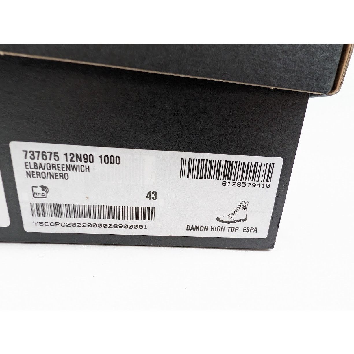 Saint Laurent Paris o1rshd1 Damon High-Top Sneakers in Nero Size US 10 / EU 43 - 23 Thumbnail