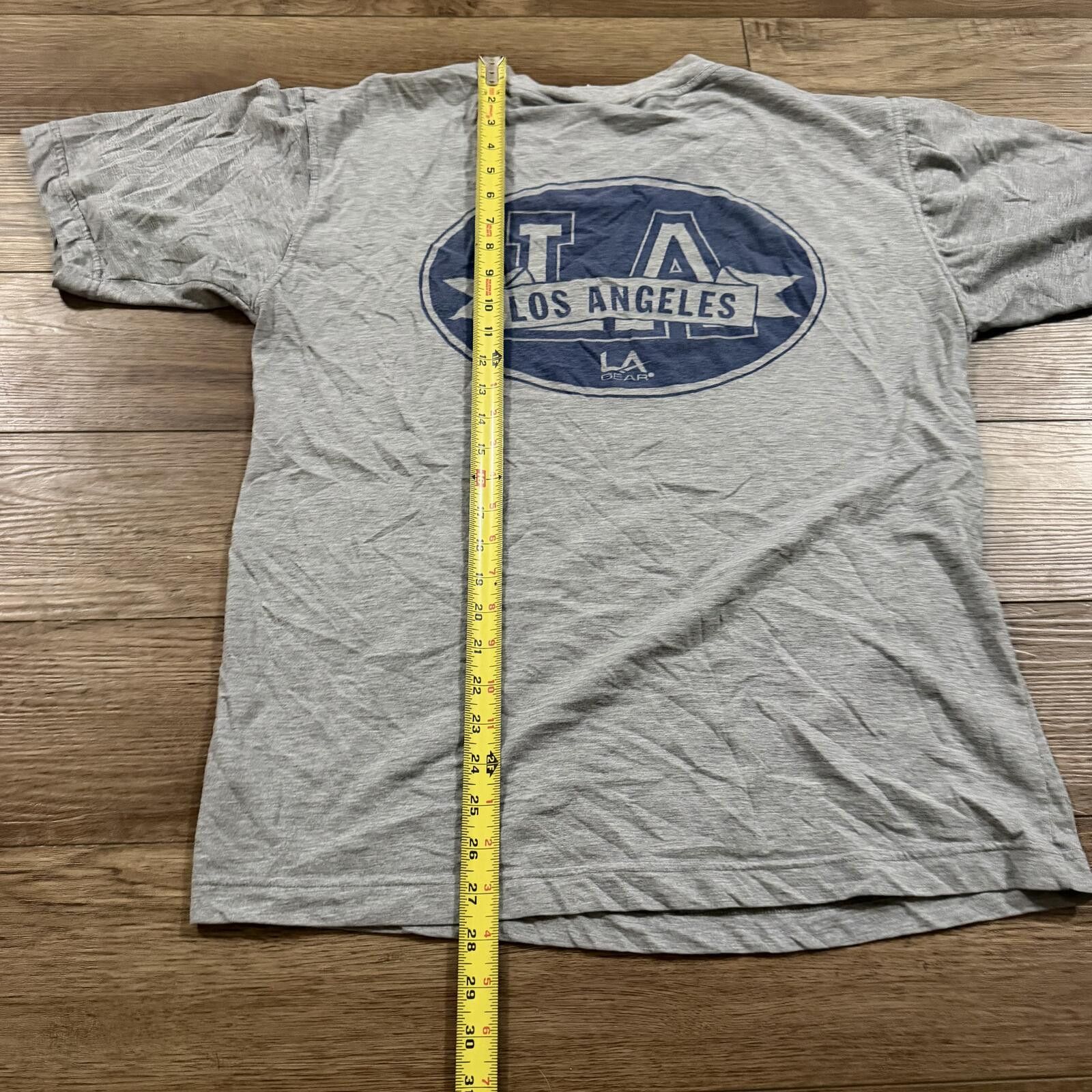 La Gear Vintage 90s Los Angeles LA Gear Gym Fitness Shirt Grey Size US XL / EU 56 / 4 - 7 Thumbnail