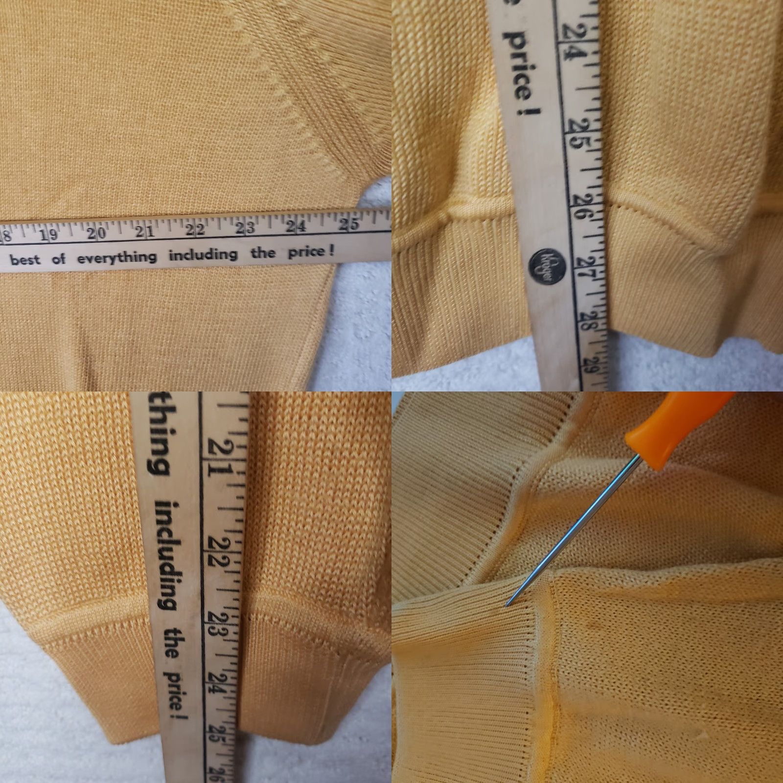 Vintage Fairway & Greene Pullover Sweater Shirt L Men Yellow Pima Cotton US Flags Civil War Era Size US L / EU 52-54 / 3 - 9 Thumbnail