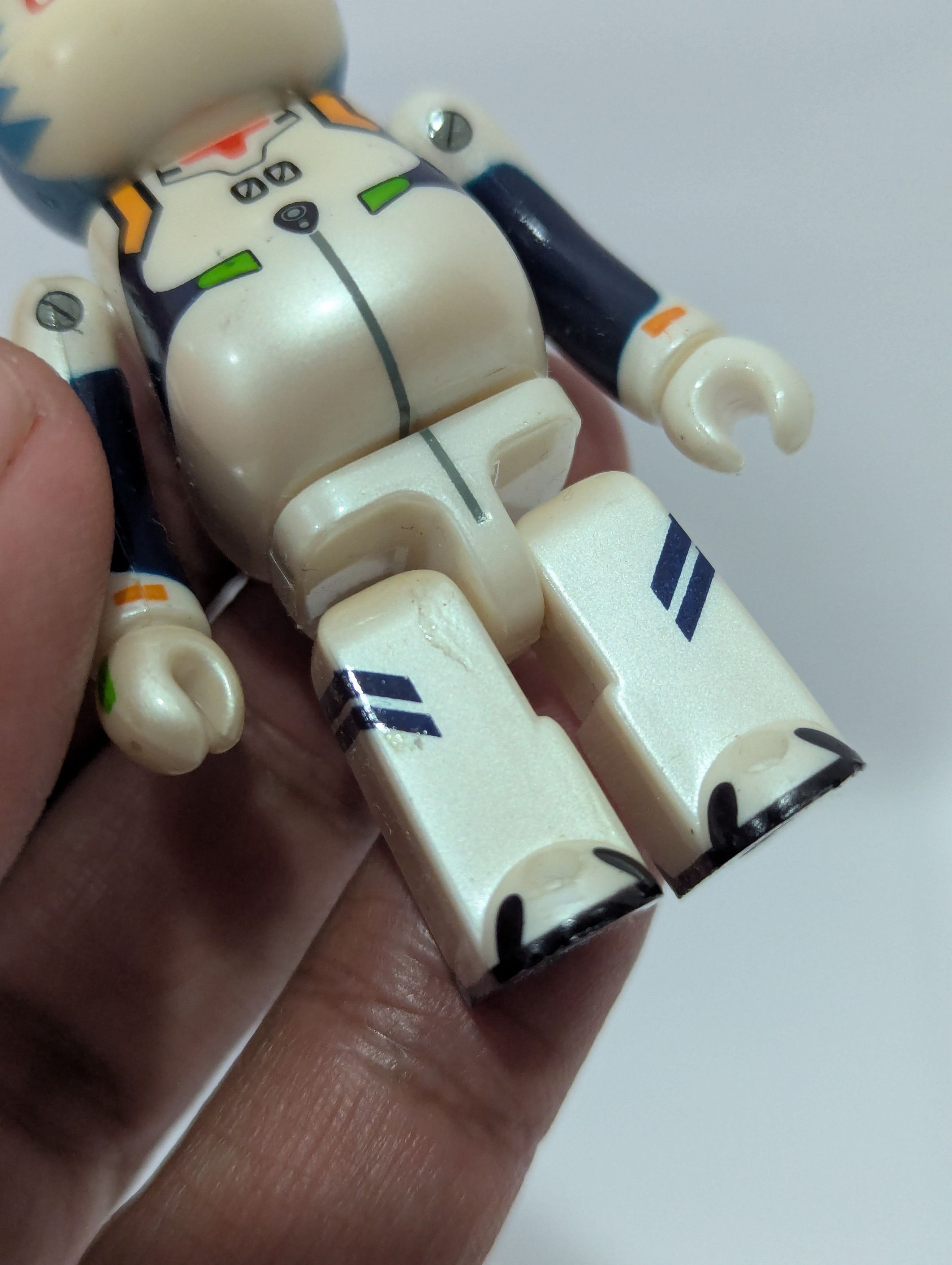 Japanese Brand Medicom Toy Bearbrick Evangelion Rei Ayanami 100% Figure Size ONE SIZE - 4 Thumbnail