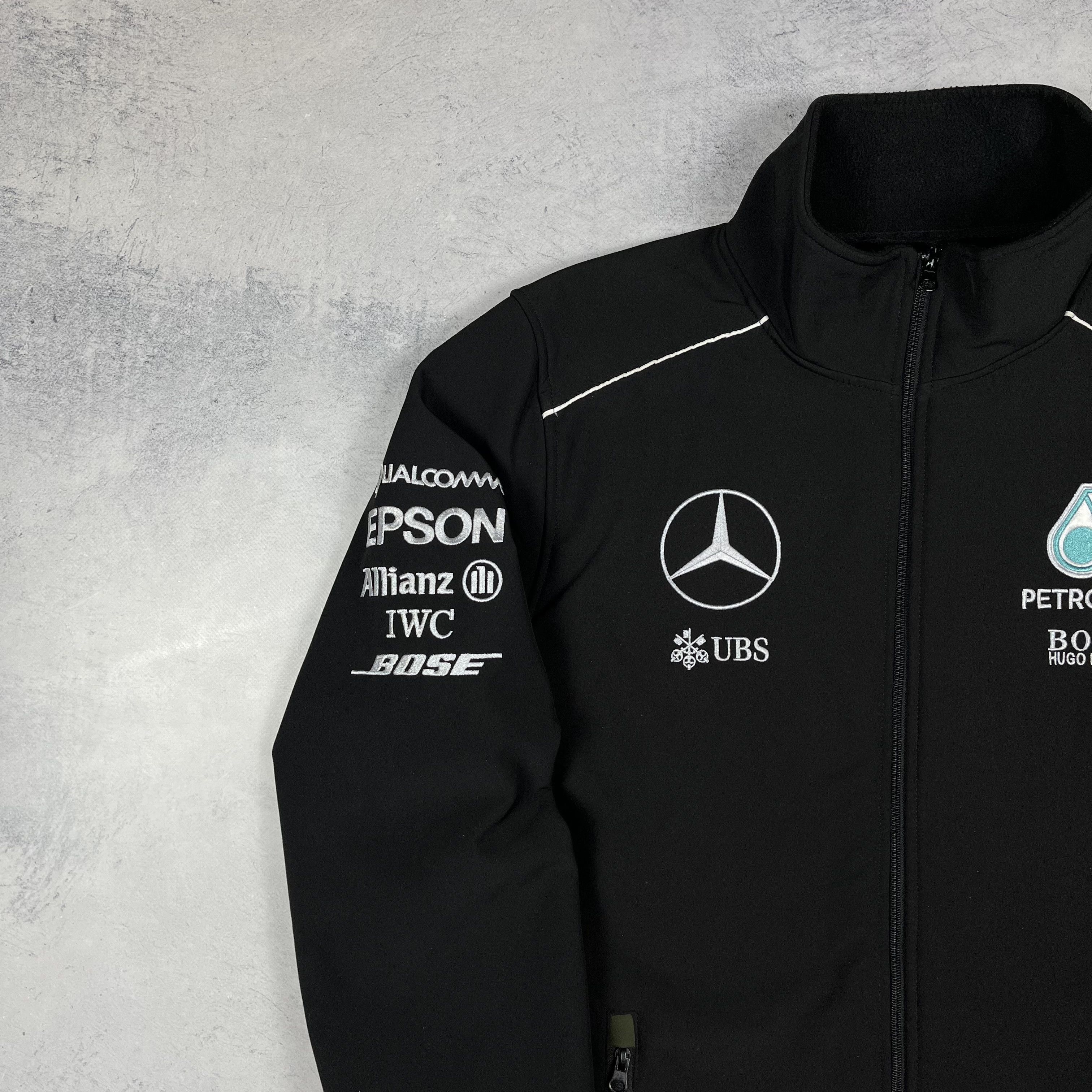 Hugo Boss × Mercedes-Benz Mercedes-Benz Hugo Boss Petronas Big Logo Racing Jacket Size US XL / EU 56 / 4 - 4 Thumbnail